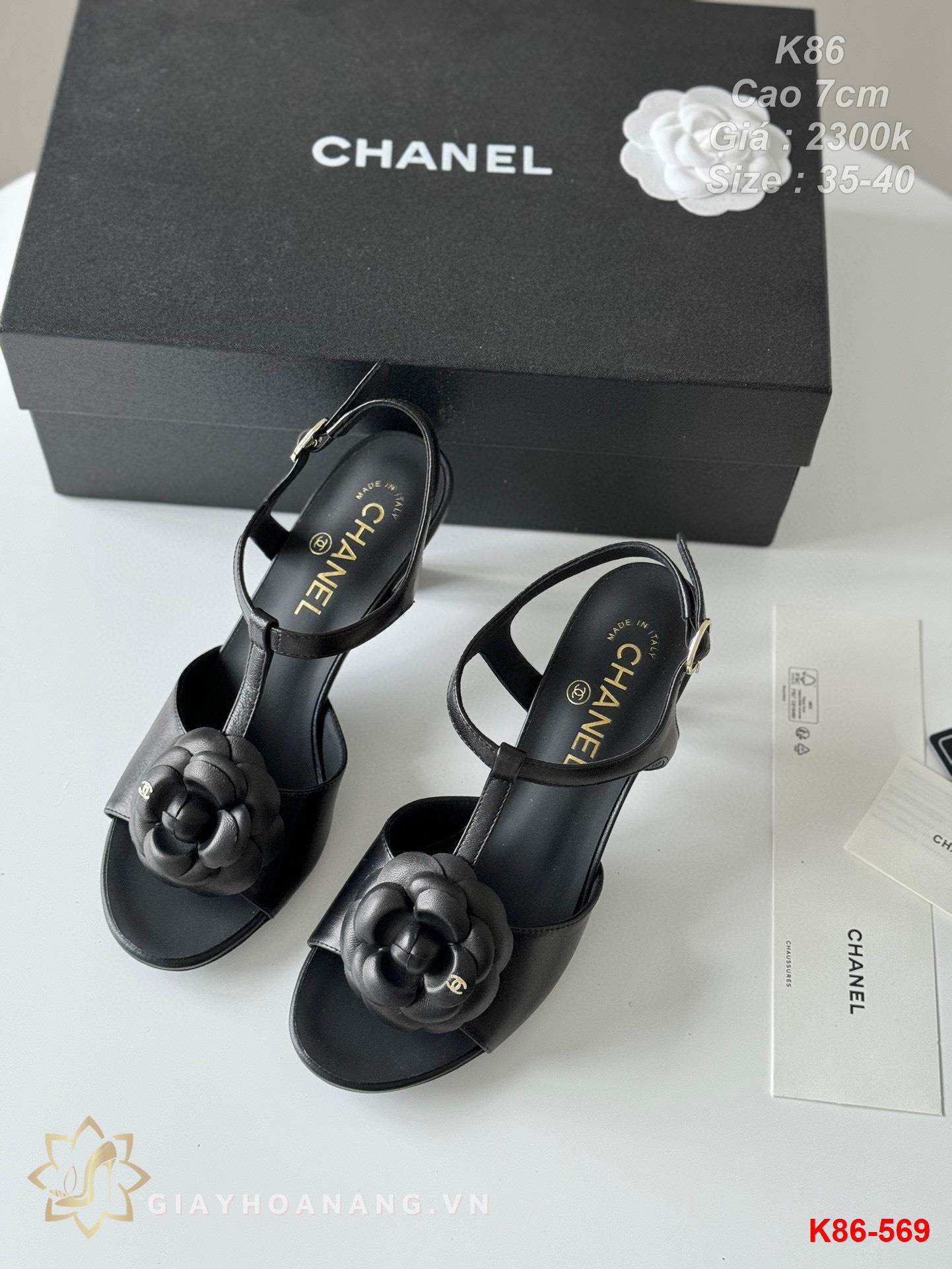 K86-569 Chanel sandal cao 7cm siêu cấp