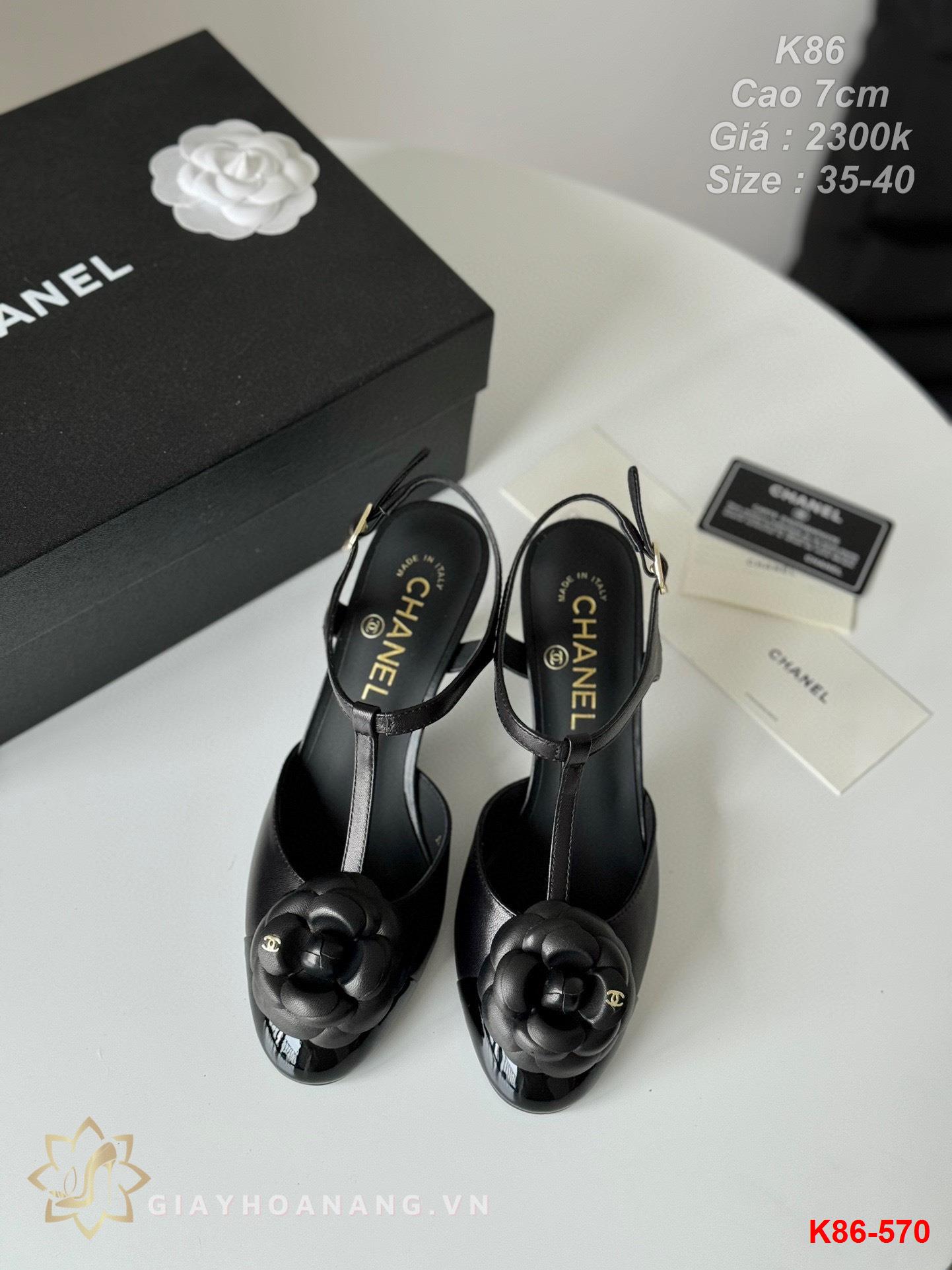 K86-570 Chanel sandal cao 7cm siêu cấp