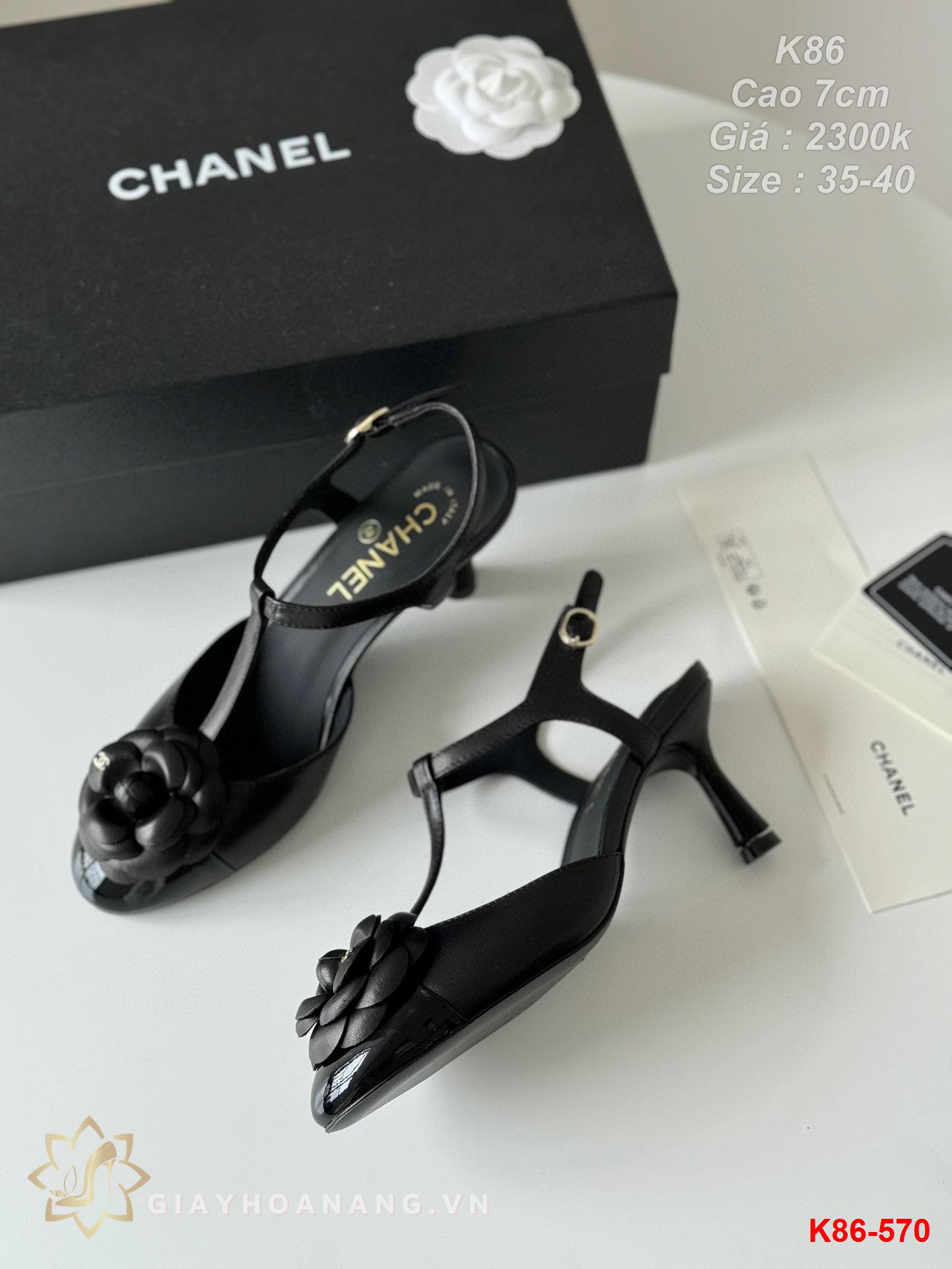 K86-570 Chanel sandal cao 7cm siêu cấp