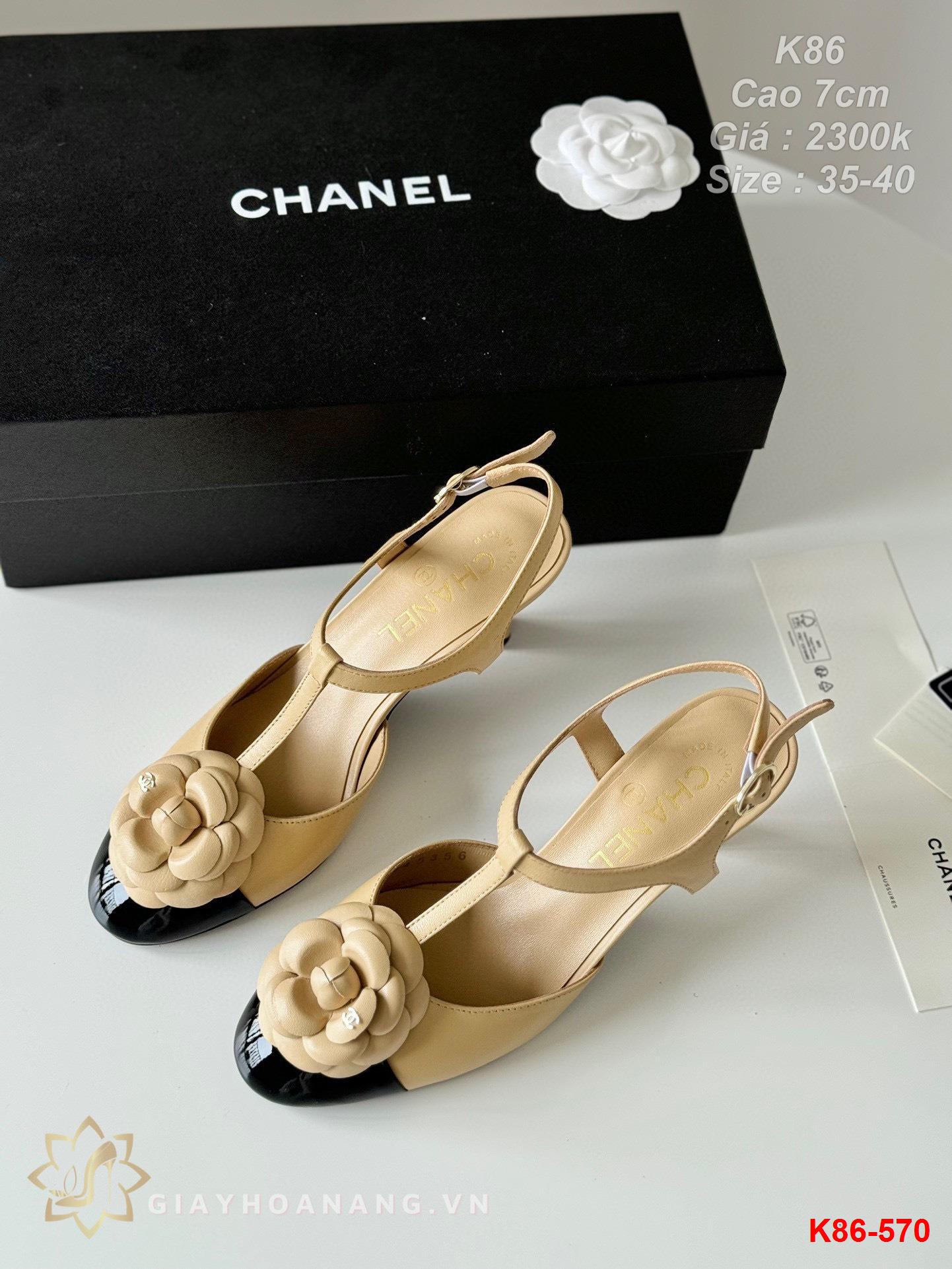 K86-570 Chanel sandal cao 7cm siêu cấp