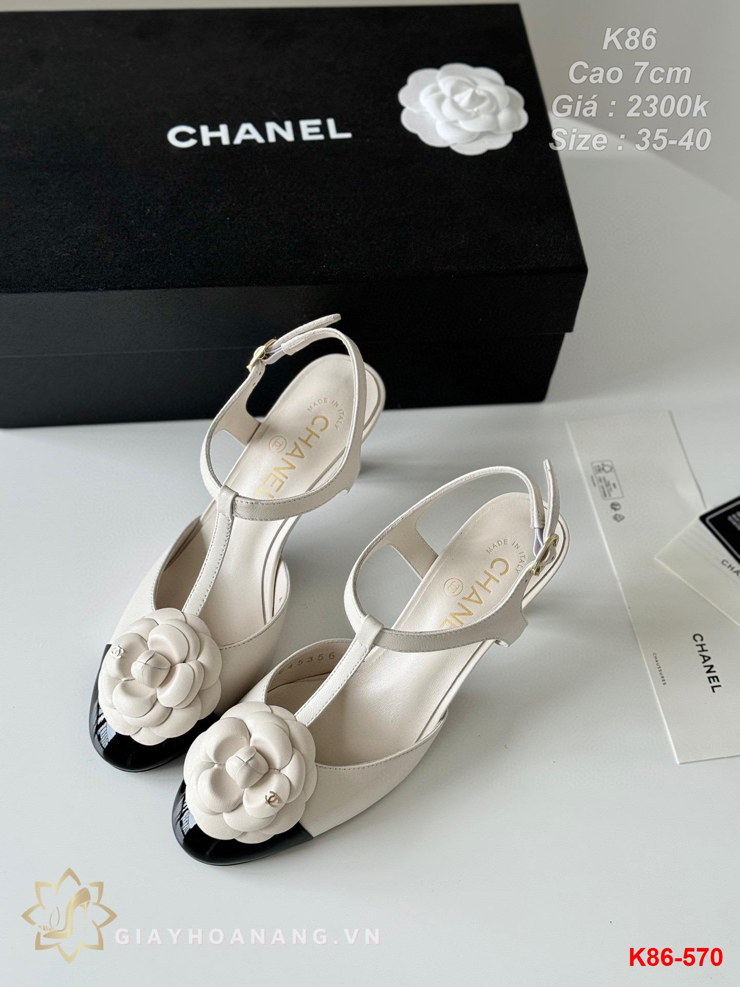 K86-570 Chanel sandal cao 7cm siêu cấp