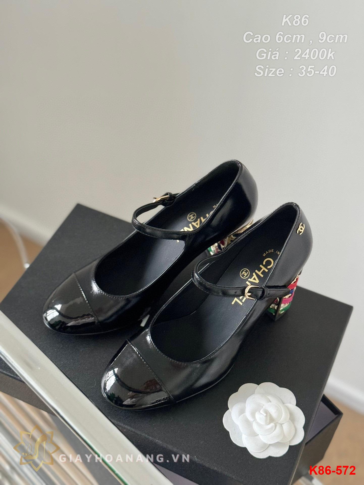 K86-572 Chanel giày cao 6cm , 9cm siêu cấp