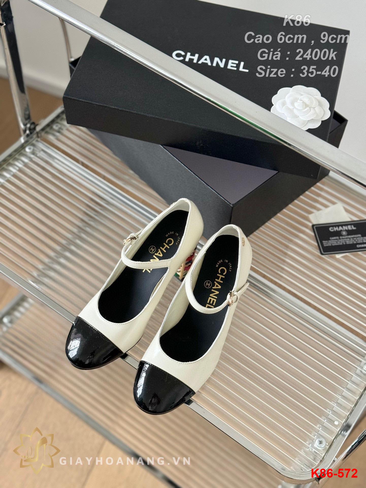 K86-572 Chanel giày cao 6cm , 9cm siêu cấp