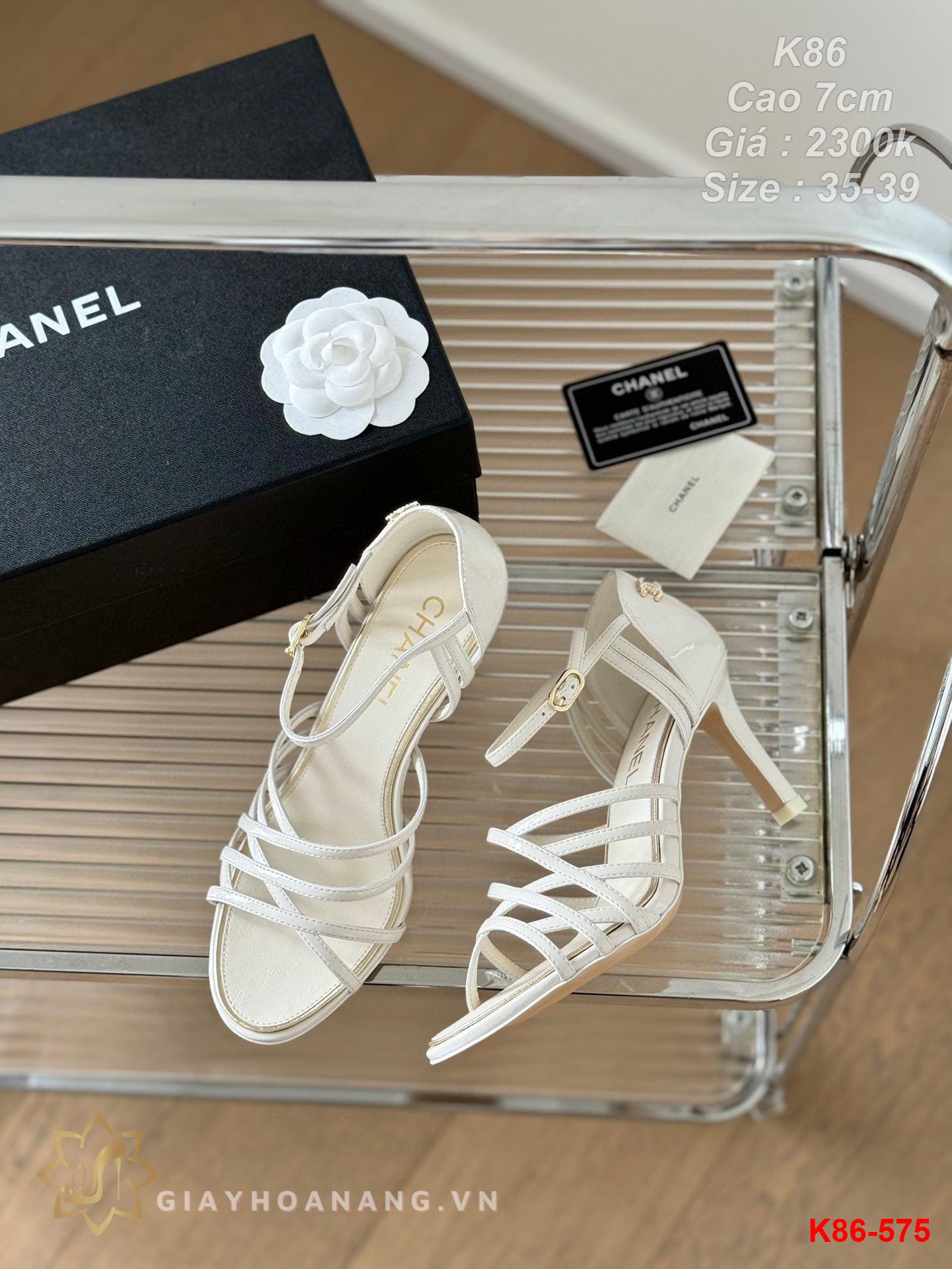 K86-575 Chanel sandal cao 7cm siêu cấp