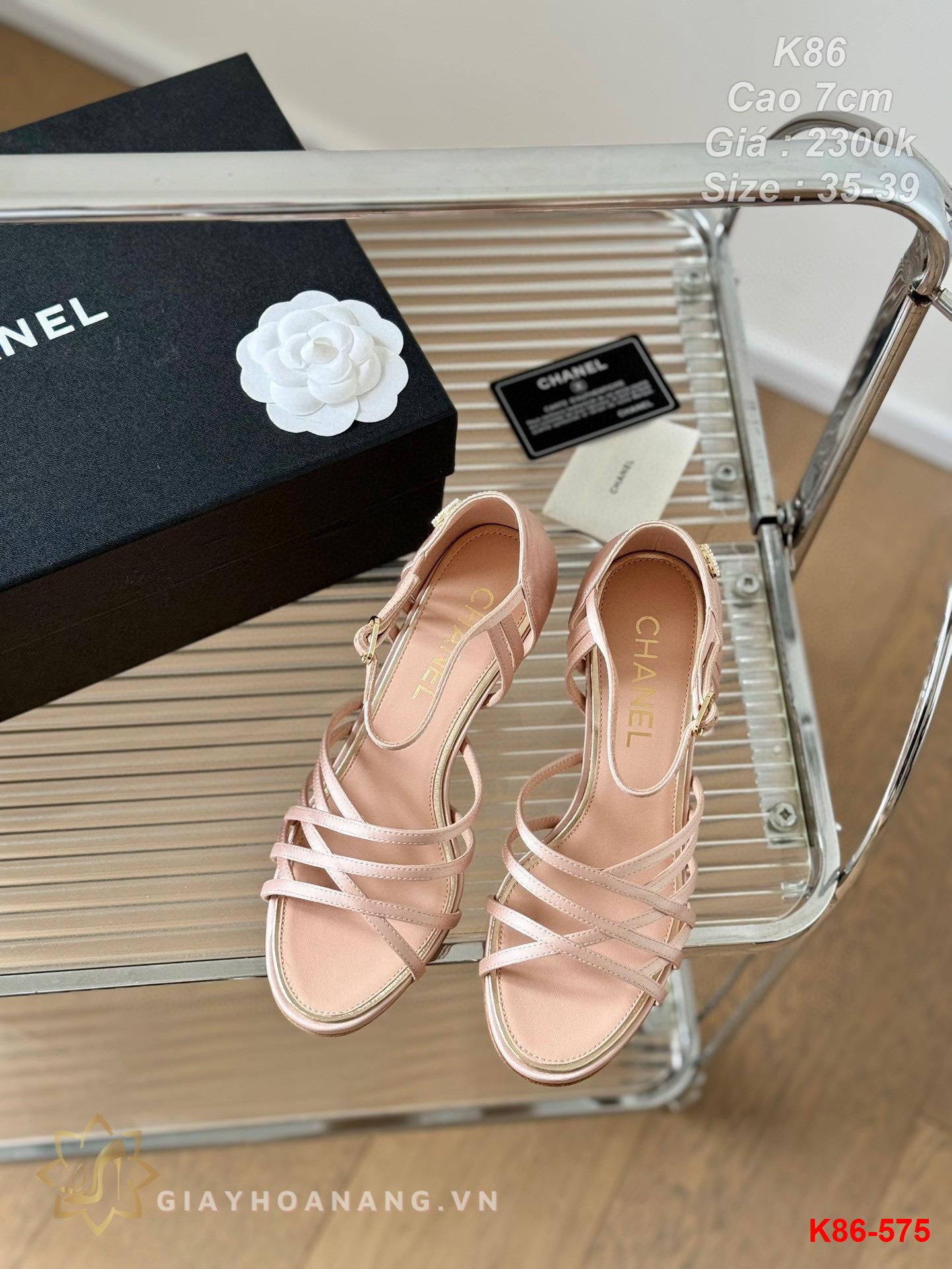 K86-575 Chanel sandal cao 7cm siêu cấp