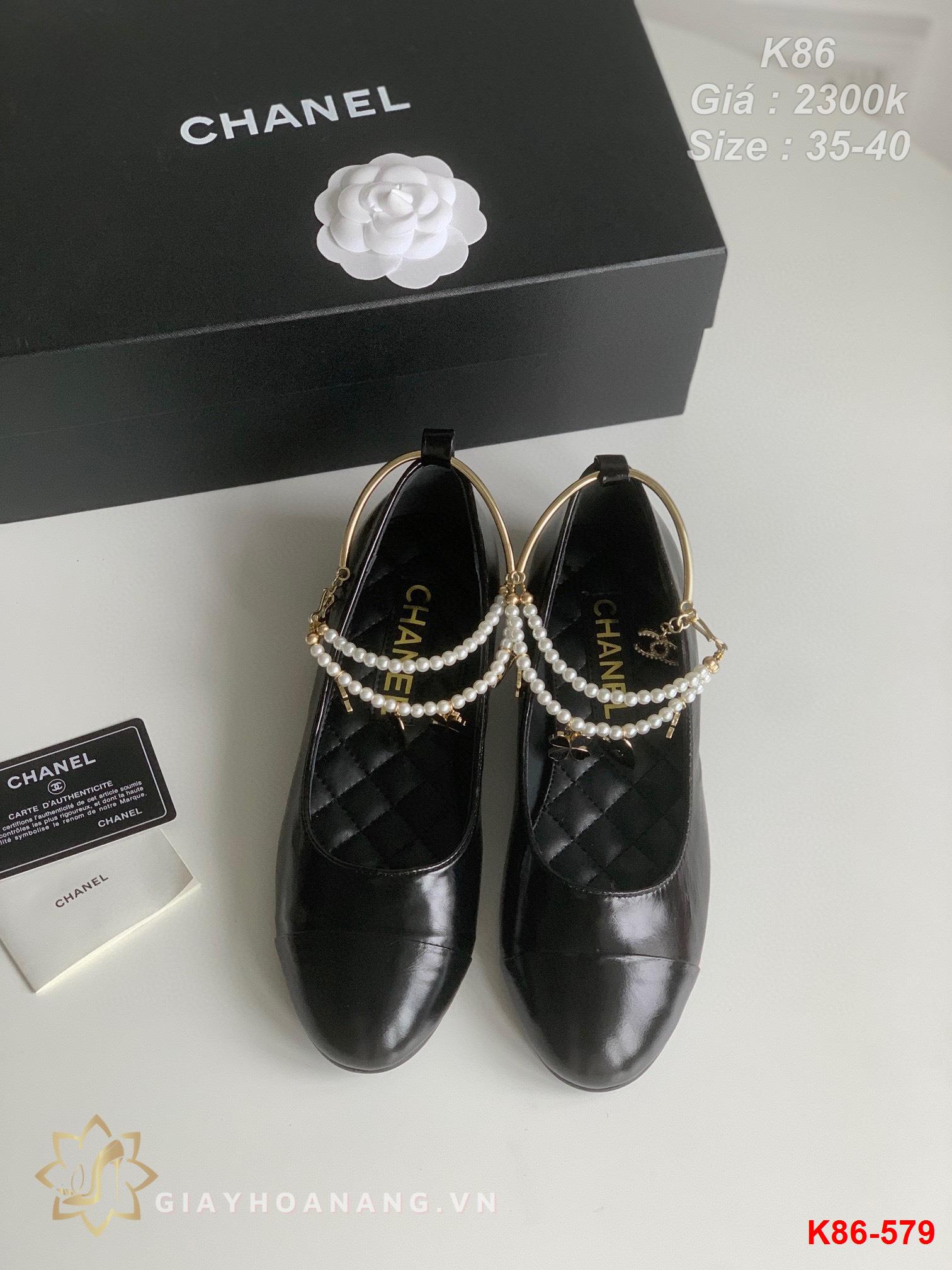 K86-579 Chanel giày bệt siêu cấp