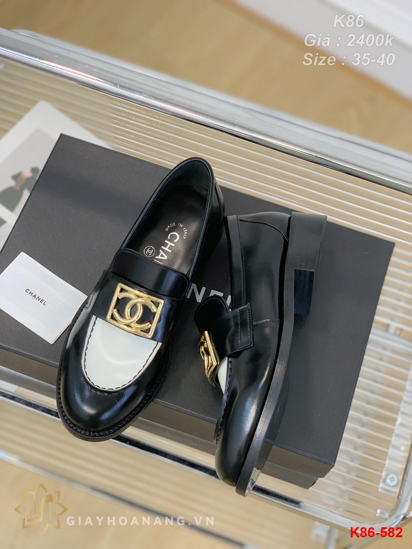K86-582 Chanel giày lười siêu cấp