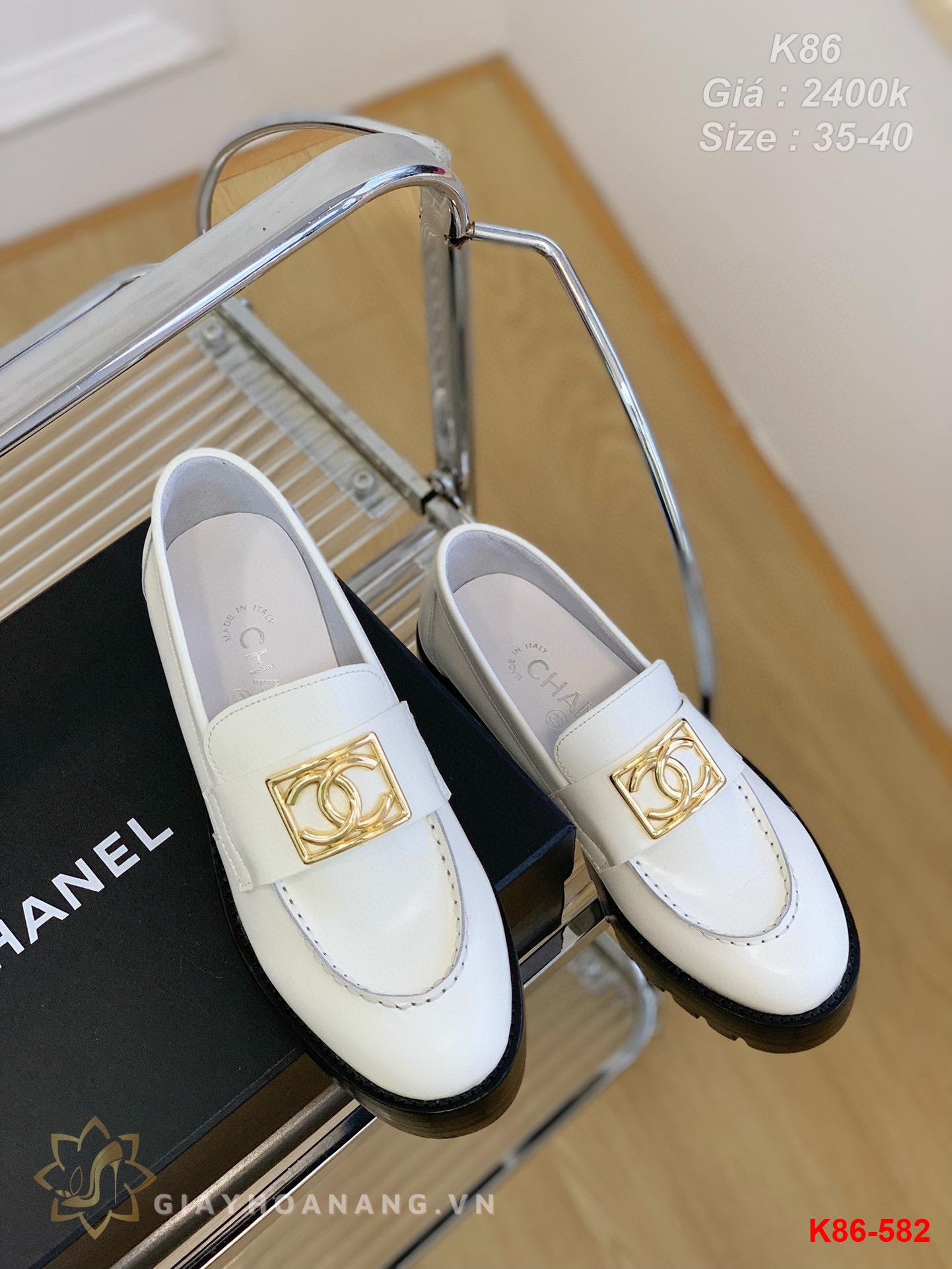 K86-582 Chanel giày lười siêu cấp