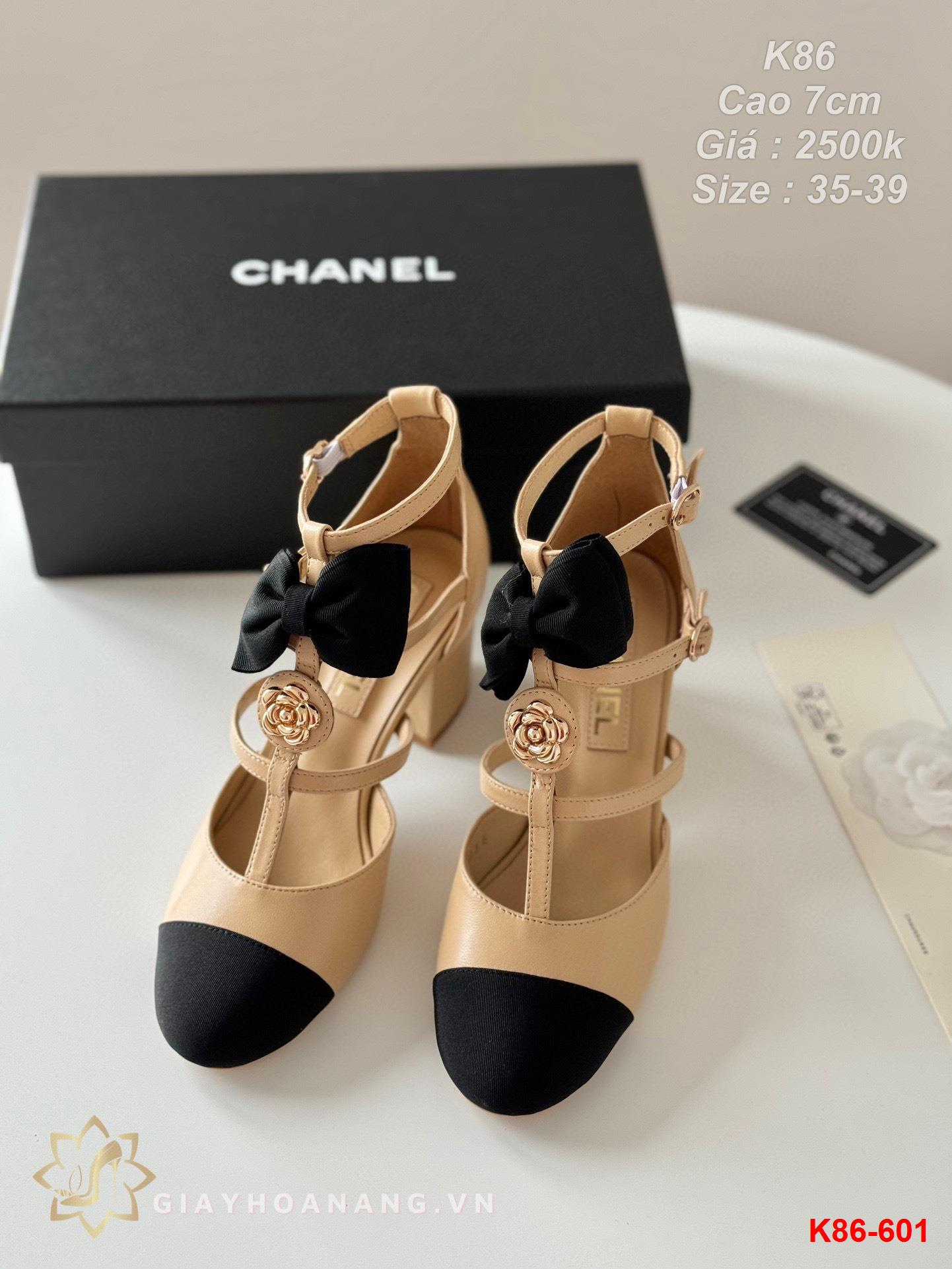 K86-601 Chanel sandal cao gót 7cm siêu cấp