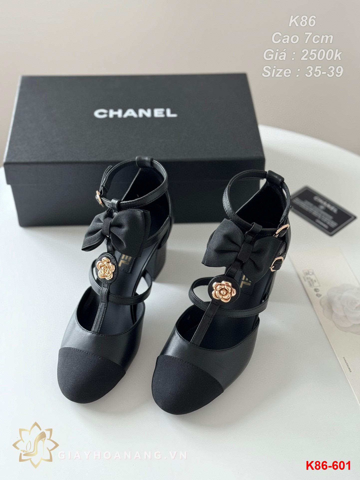 K86-601 Chanel sandal cao gót 7cm siêu cấp