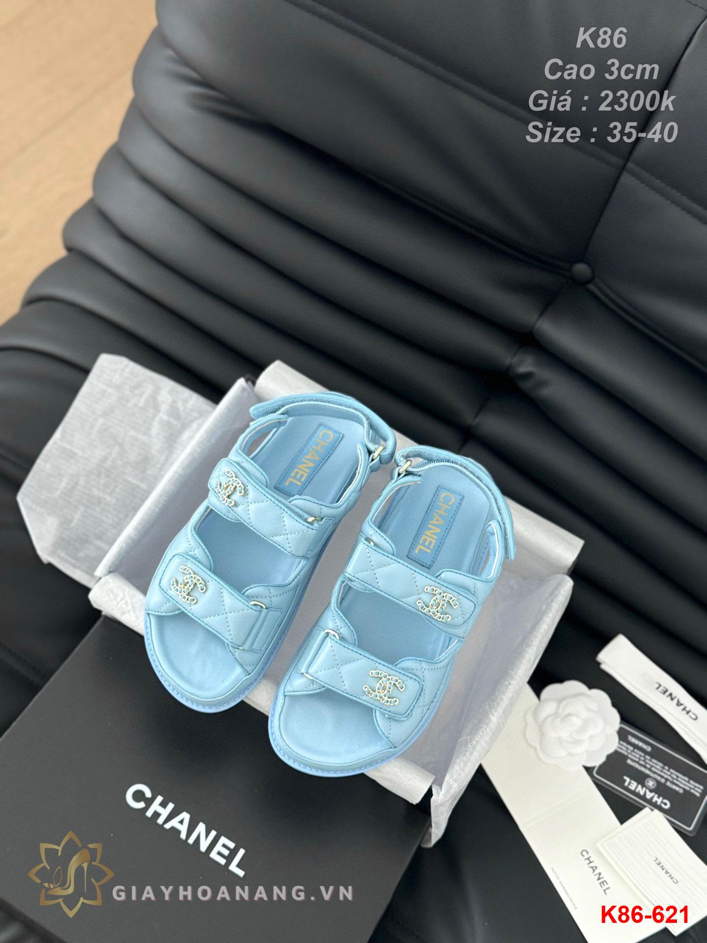 K86-621 Chanel sandal cao gót 3cm siêu cấp