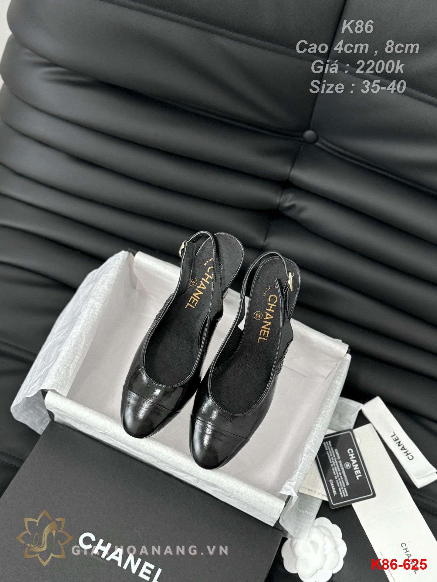 K86-625 Chanel sandal cao gót 4cm , 8cm siêu cấp