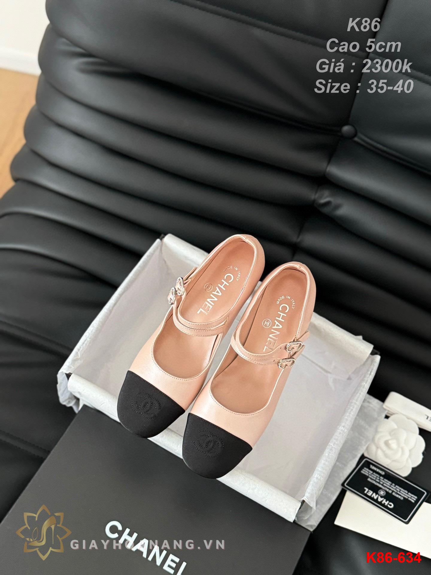 K86-634 Chanel giày cao gót 5cm siêu cấp