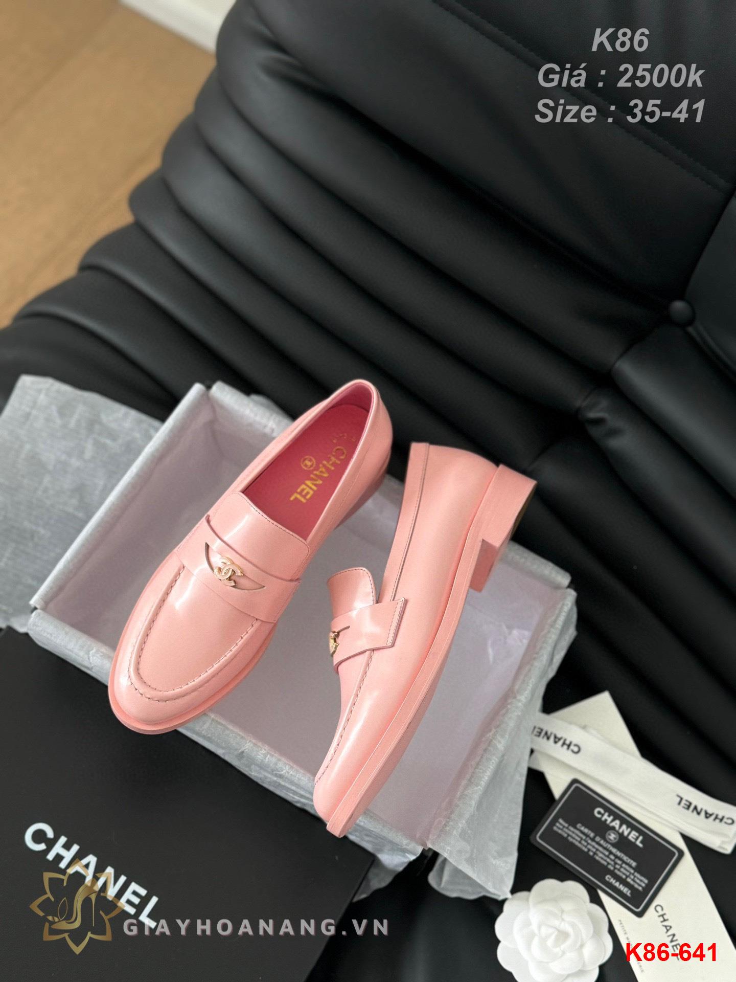 K86-641 Chanel giày lười siêu cấp