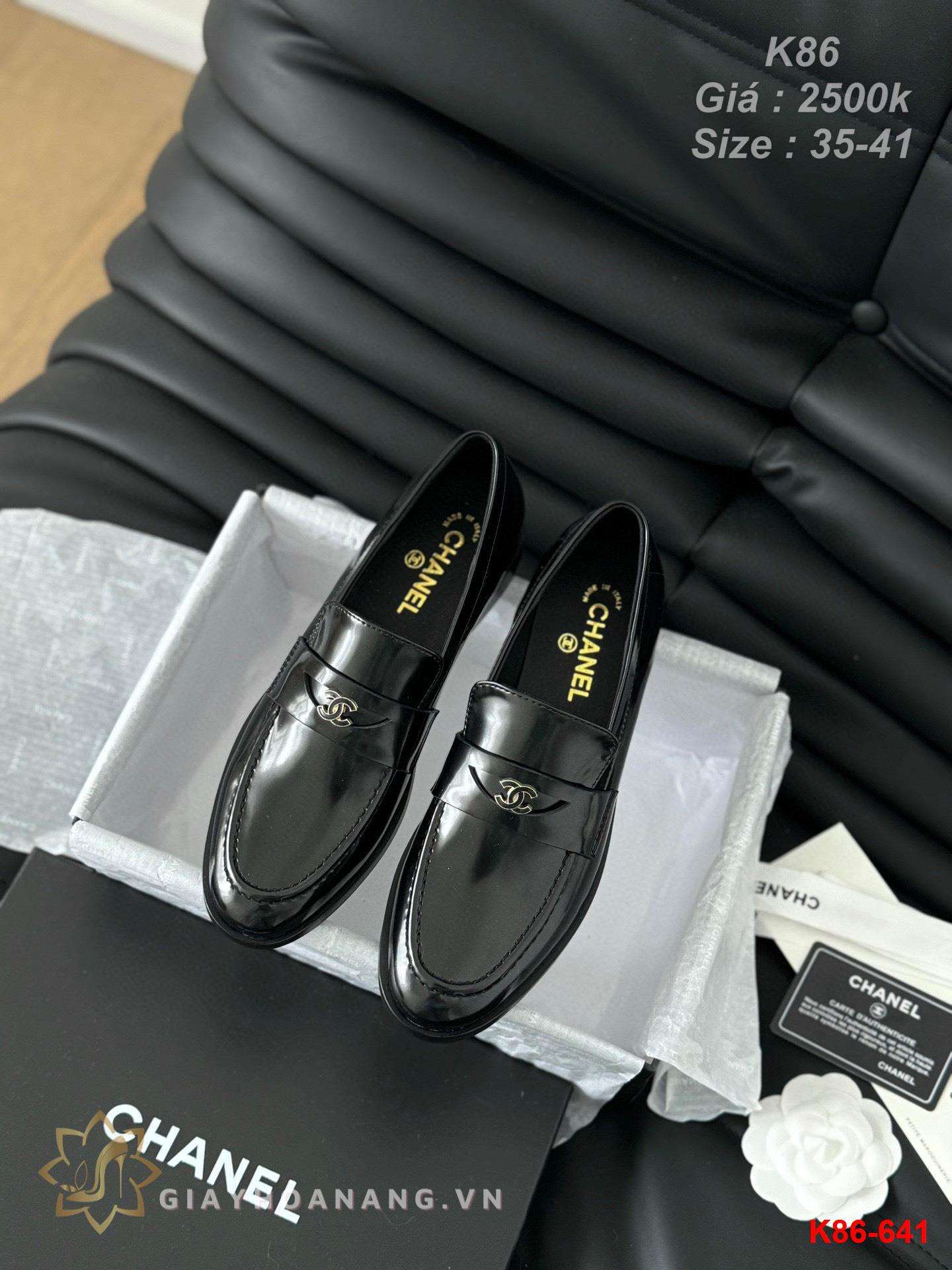 K86-641 Chanel giày lười siêu cấp