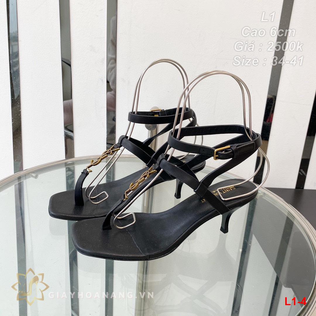 L1-4 Saint Laurent sandal cao 6cm siêu cấp