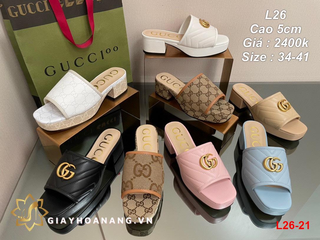 L26-21 Gucci cao 5cm siêu cấp