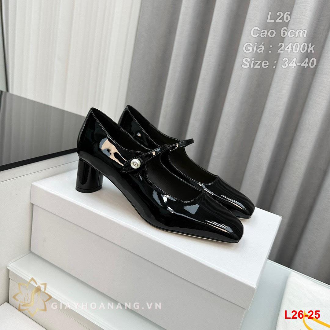L26-25 Dior giày cao 6cm siêu cấp