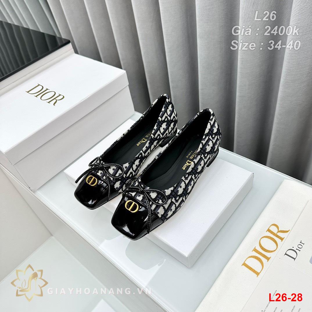 L26-28 Dior giày bệt siêu cấp