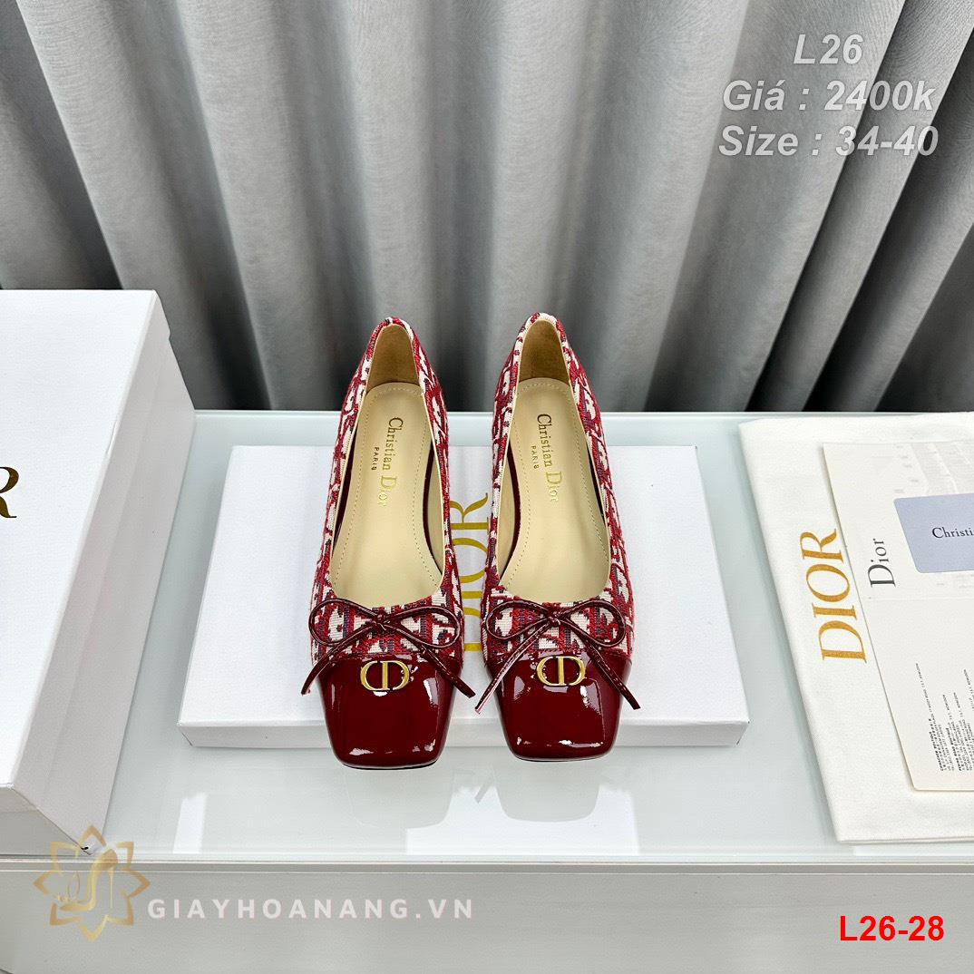 L26-28 Dior giày bệt siêu cấp