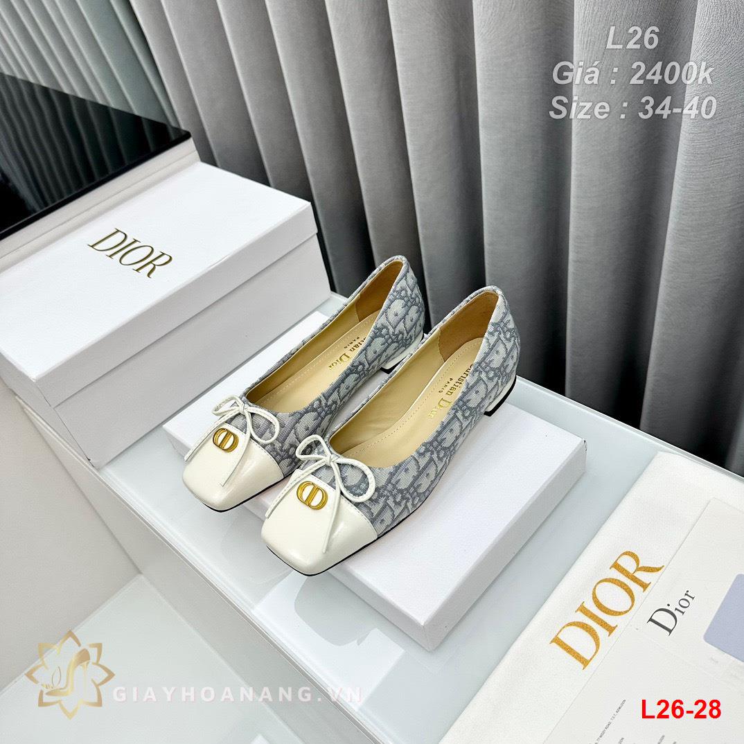 L26-28 Dior giày bệt siêu cấp