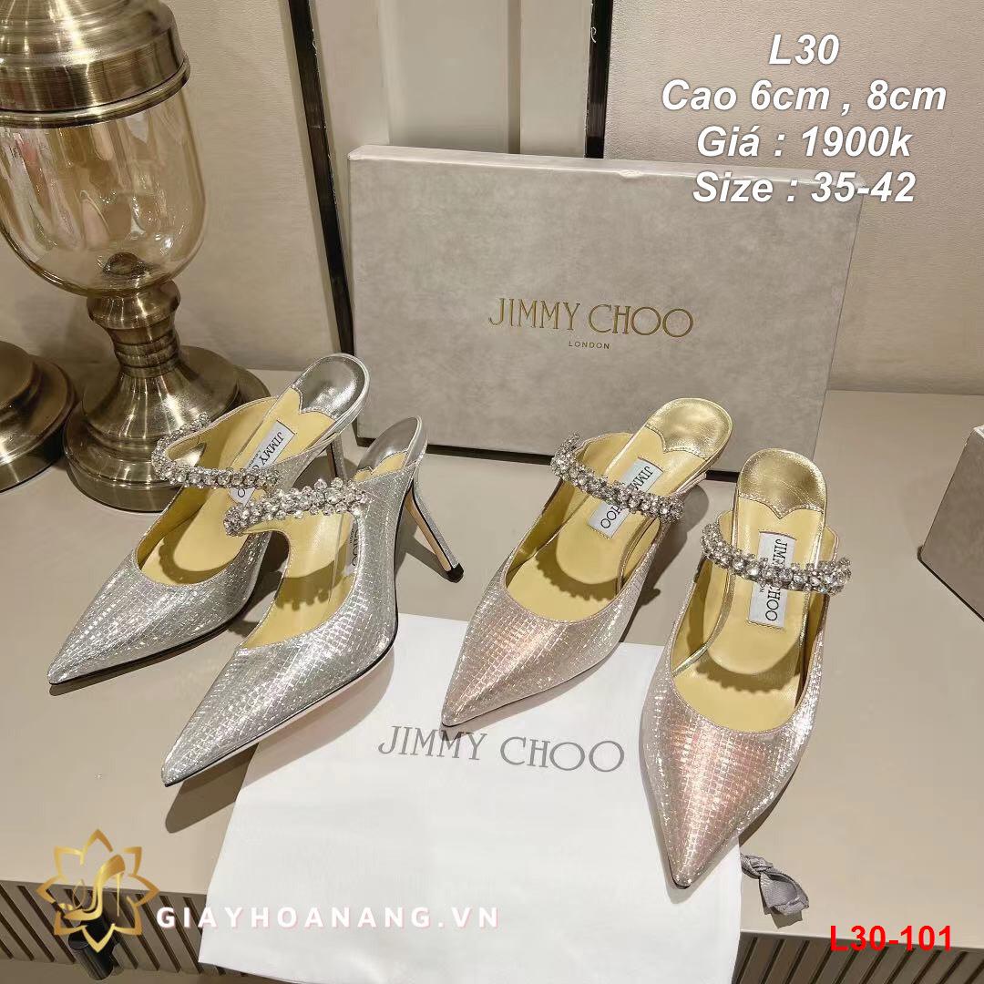 L30-101 Jimmychoo sandal cao 6cm , 8cm siêu cấp