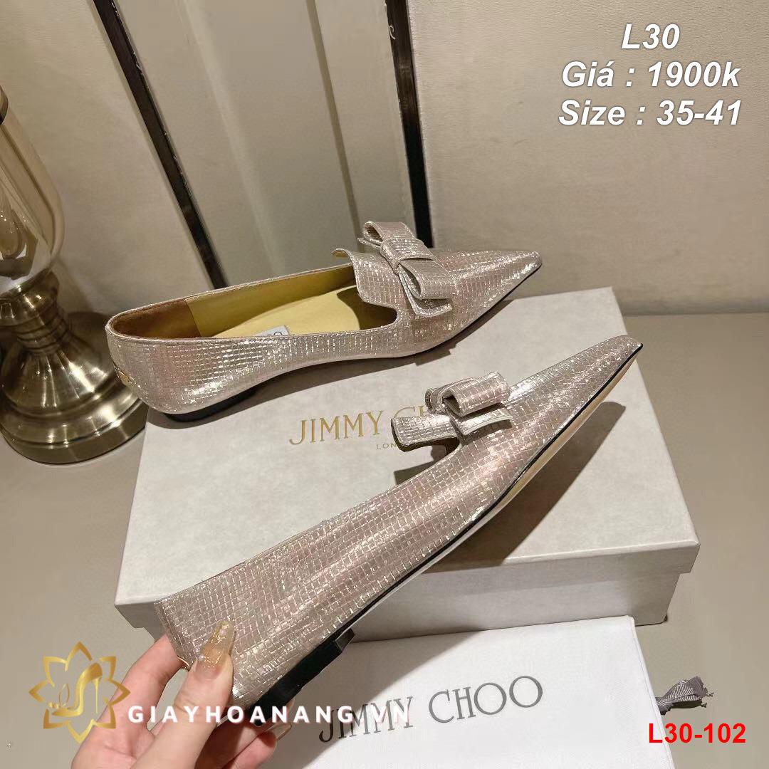 L30-102 Jimmychoo giày bệt siêu cấp