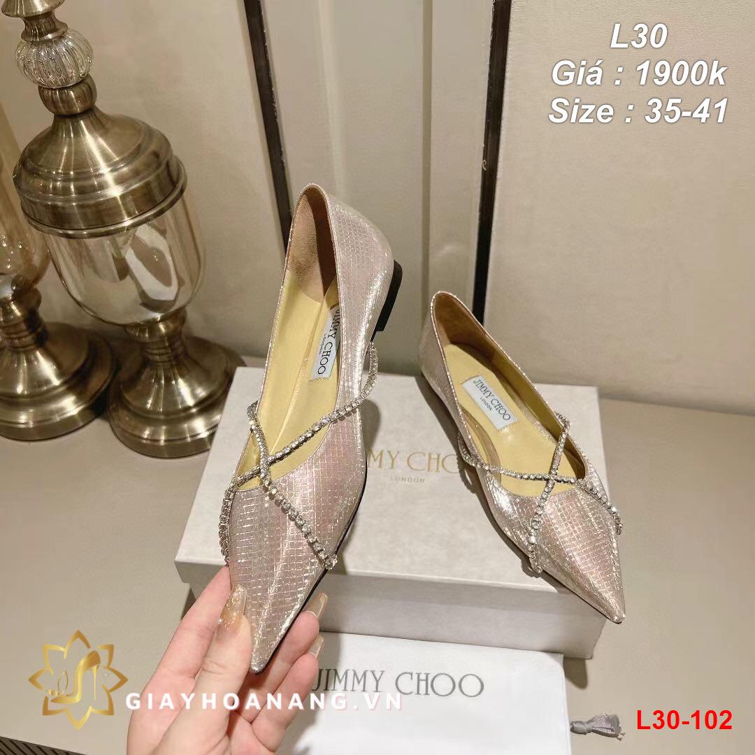 L30-102 Jimmychoo giày bệt siêu cấp