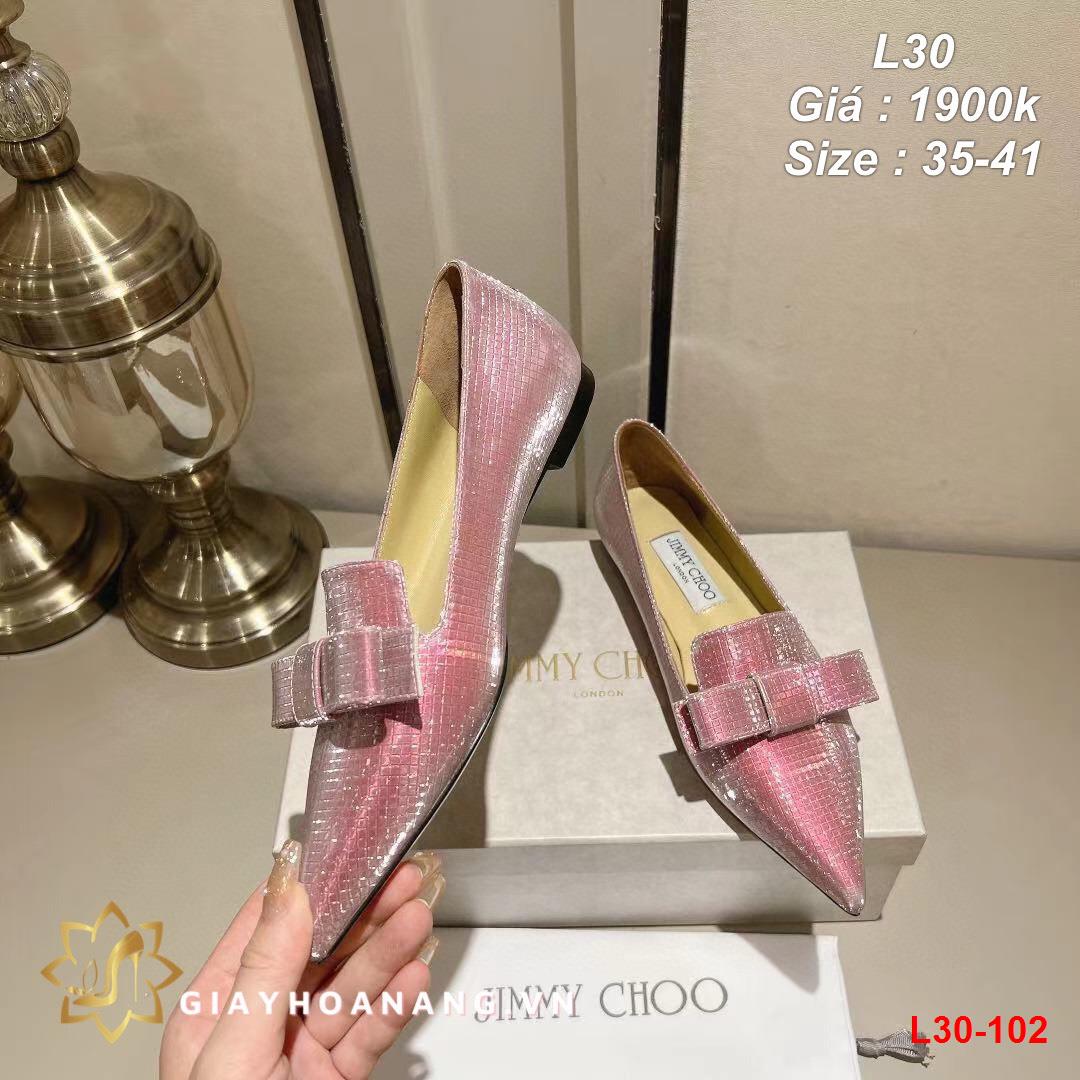 L30-102 Jimmychoo giày bệt siêu cấp