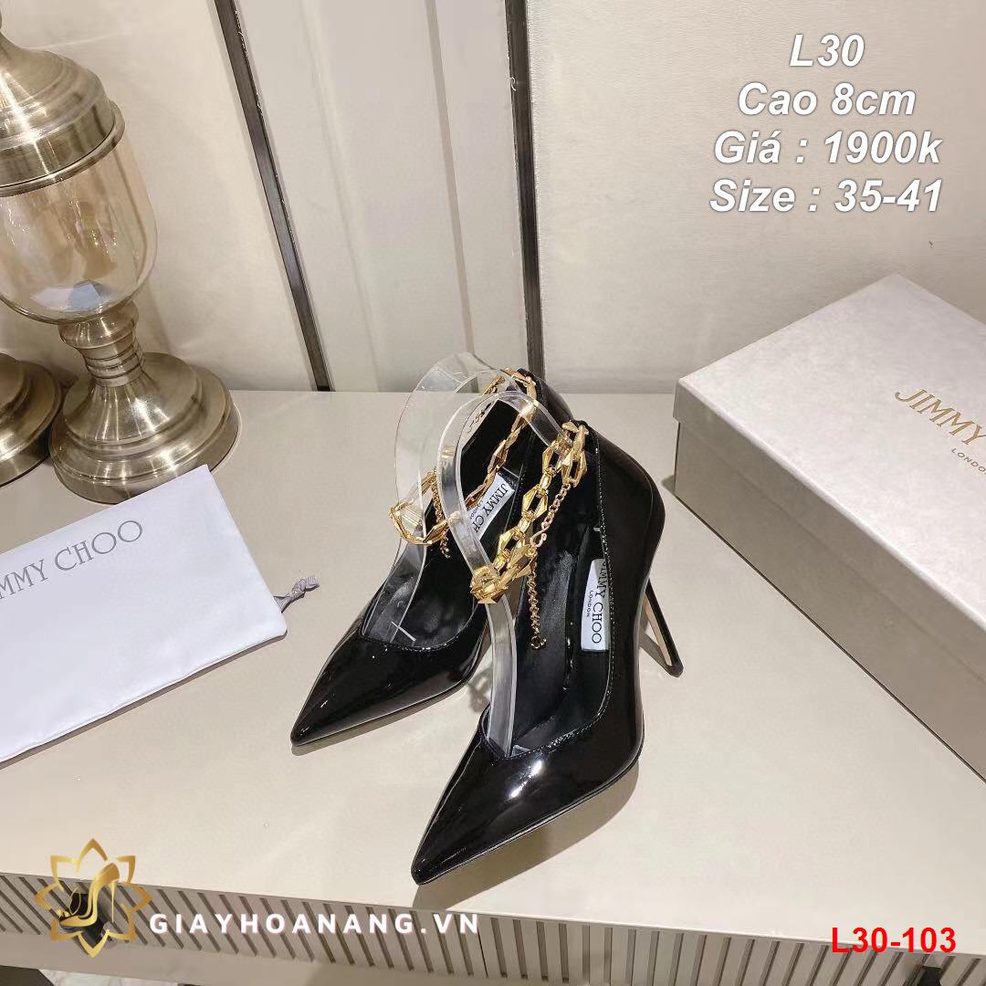 L30-103 Jimmychoo giày cao 8cm siêu cấp