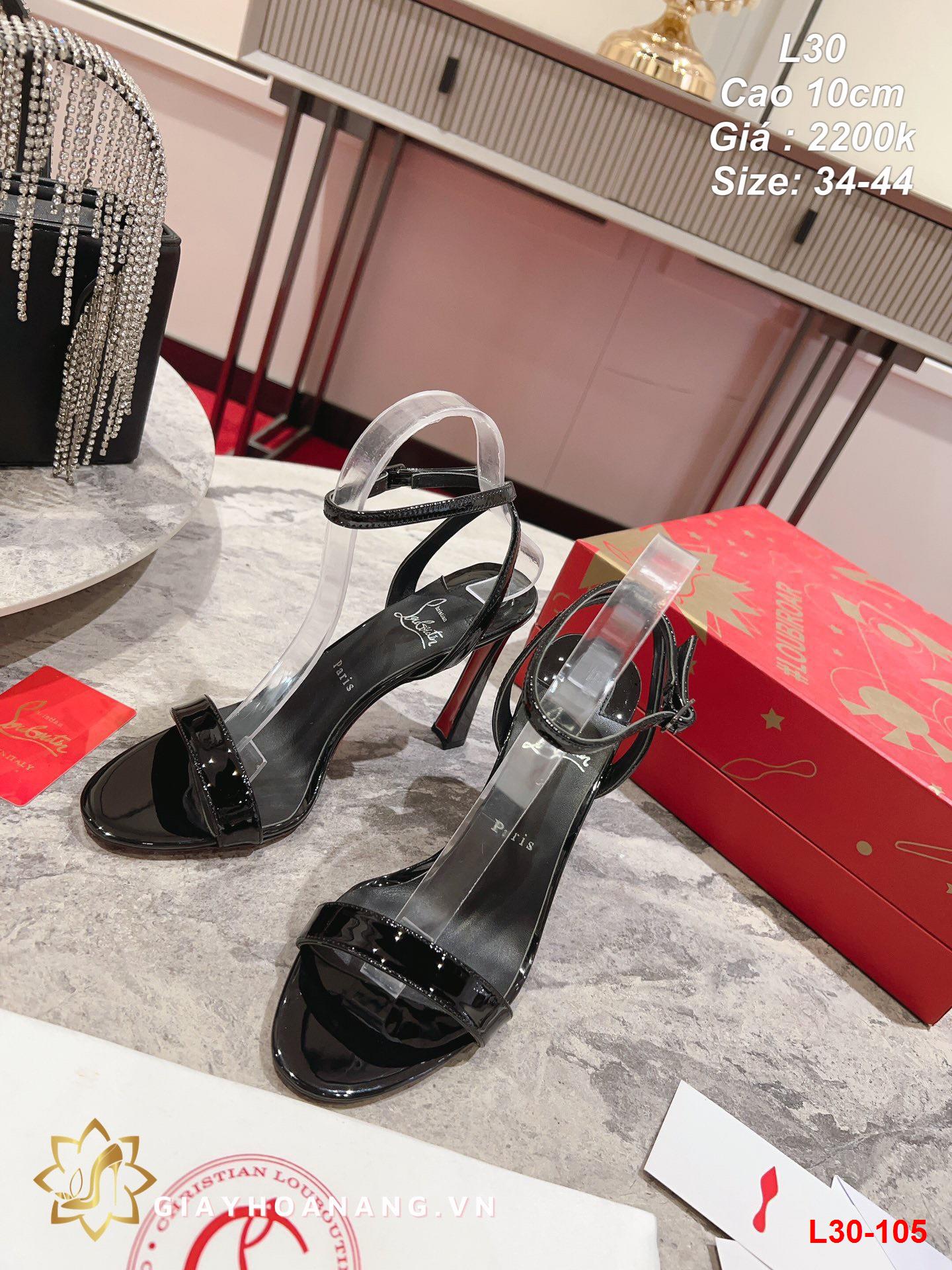 L30-105 Louboutin sandal cao 10cm siêu cấp
