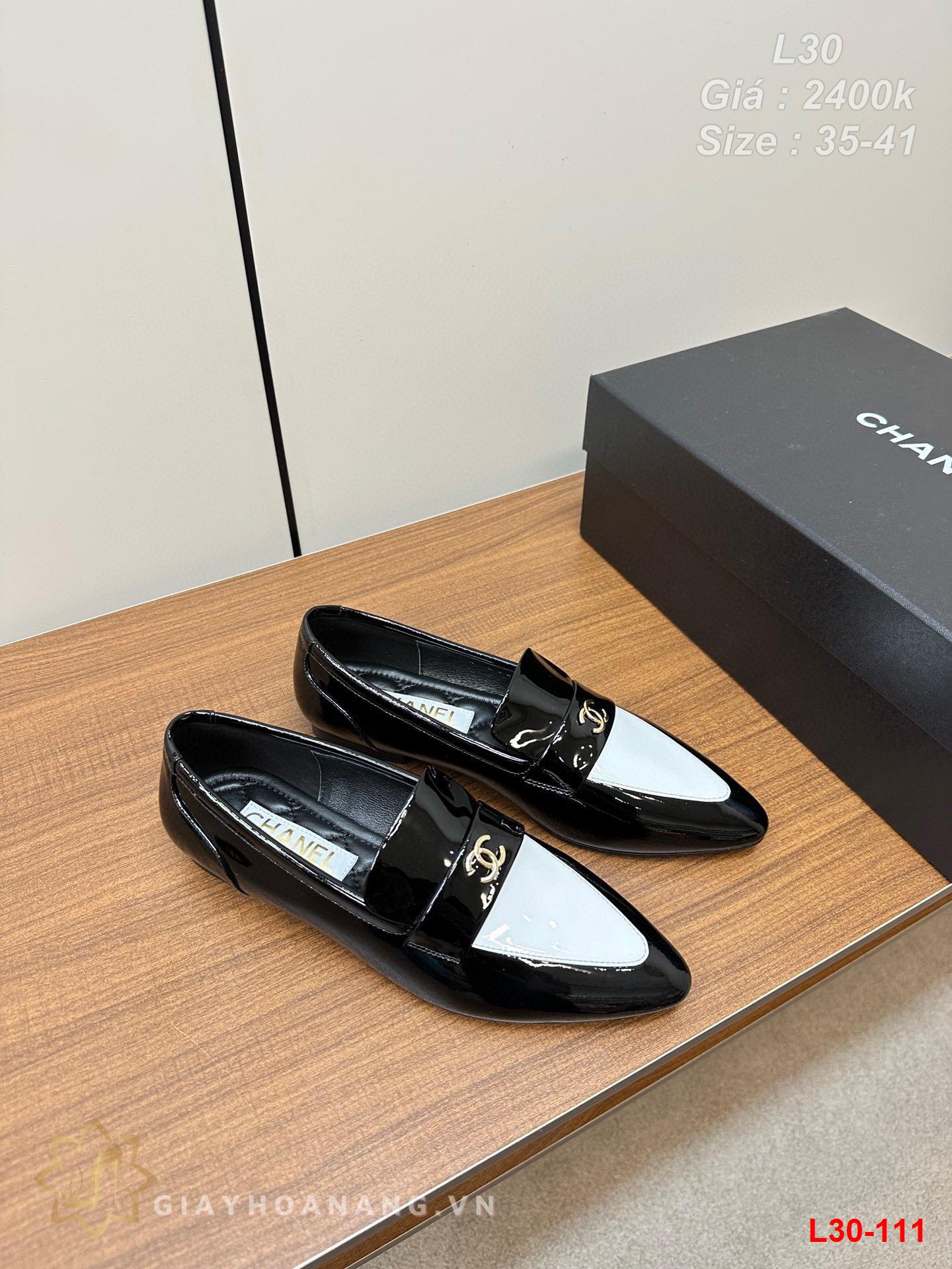 L30-111 Chanel giày lười siêu cấp