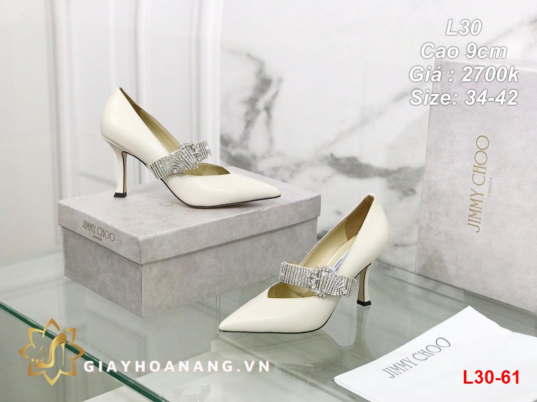 L30-61 Jimmy Choo giày cao 9cm siêu cấp