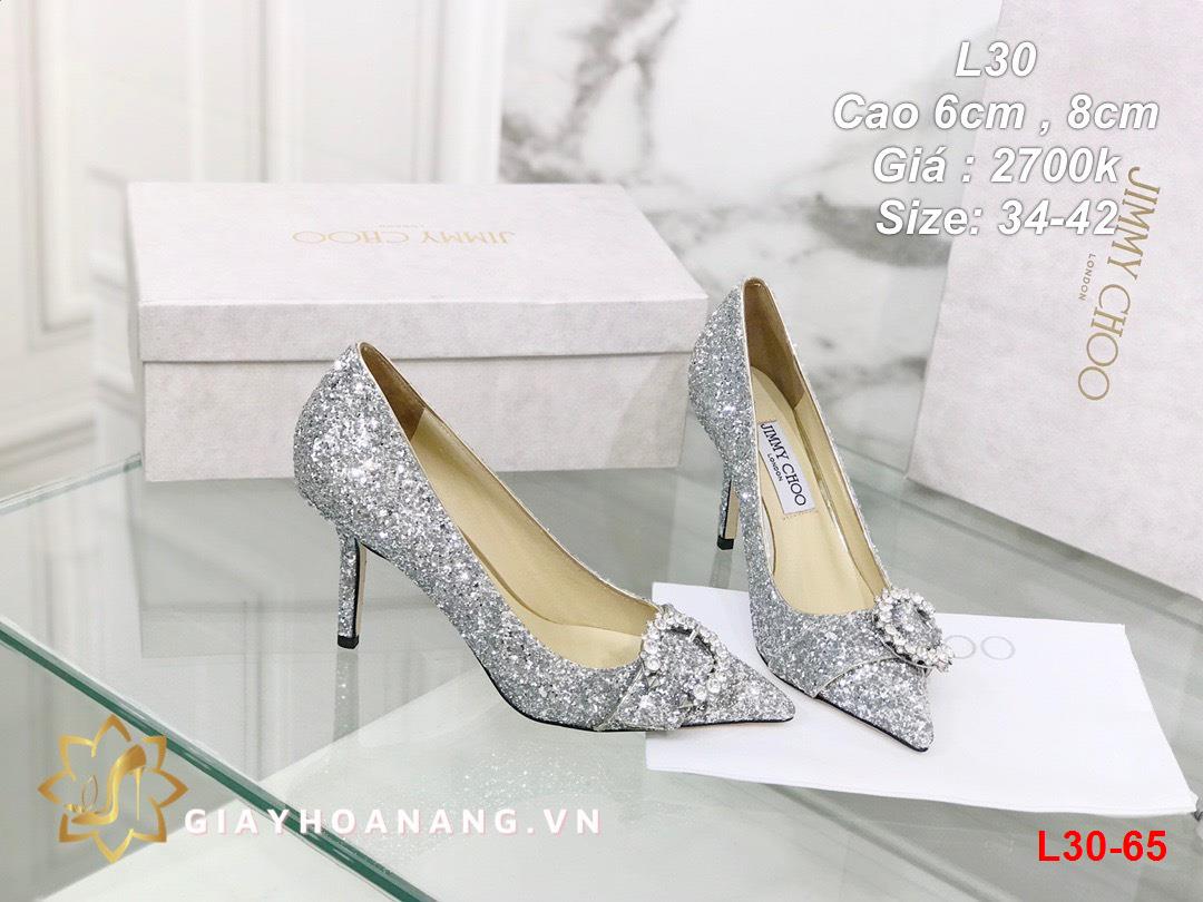 L30-65 Jimmy Choo giày cao 6cm , 8cm siêu cấp