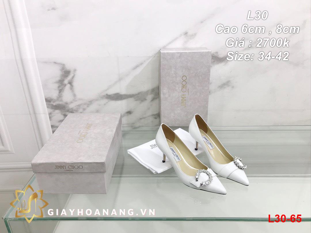 L30-65 Jimmy Choo giày cao 6cm , 8cm siêu cấp