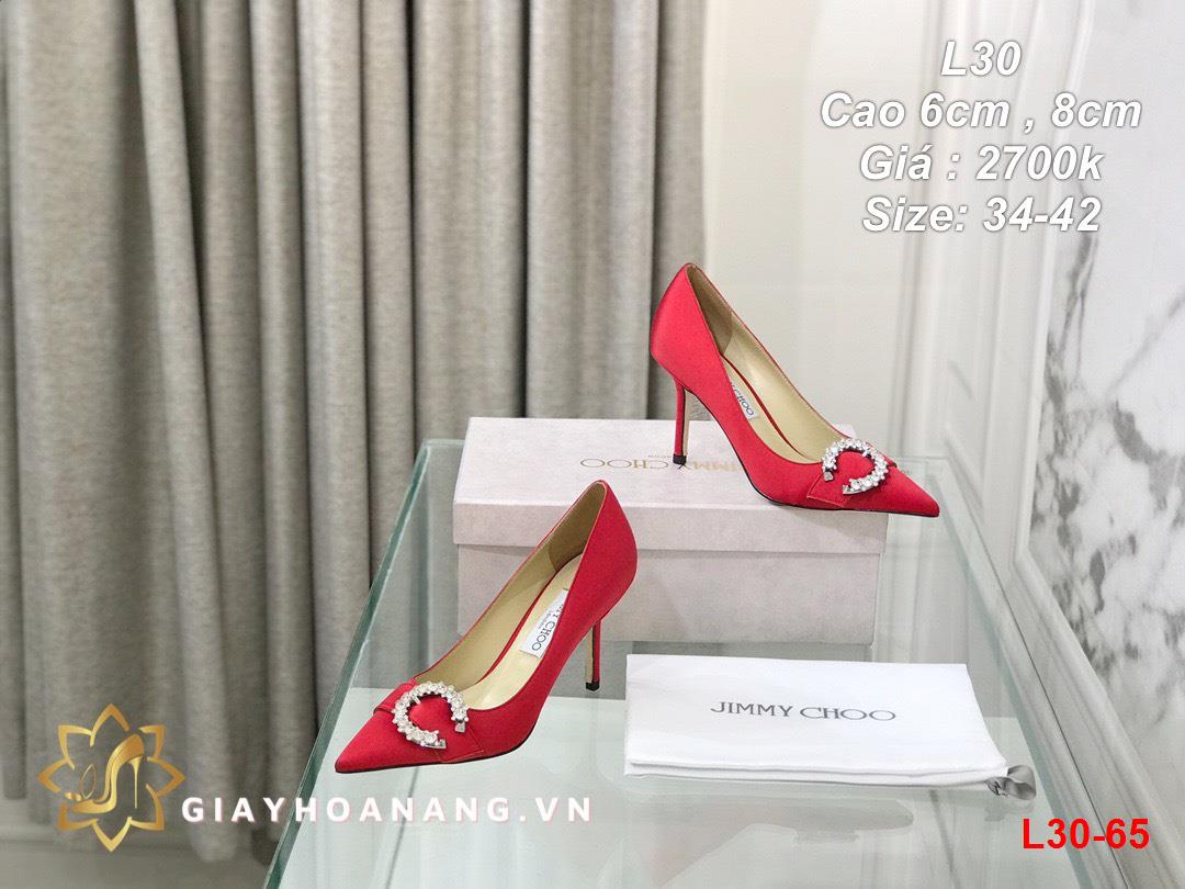 L30-65 Jimmy Choo giày cao 6cm , 8cm siêu cấp