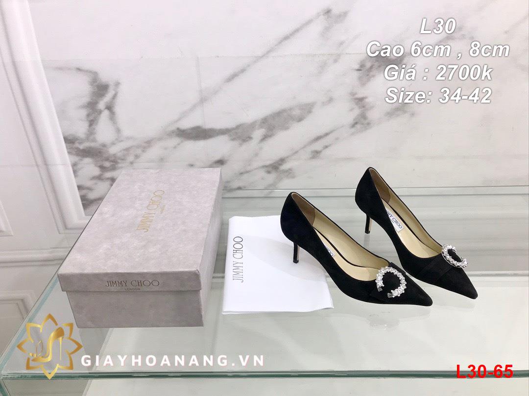 L30-65 Jimmy Choo giày cao 6cm , 8cm siêu cấp