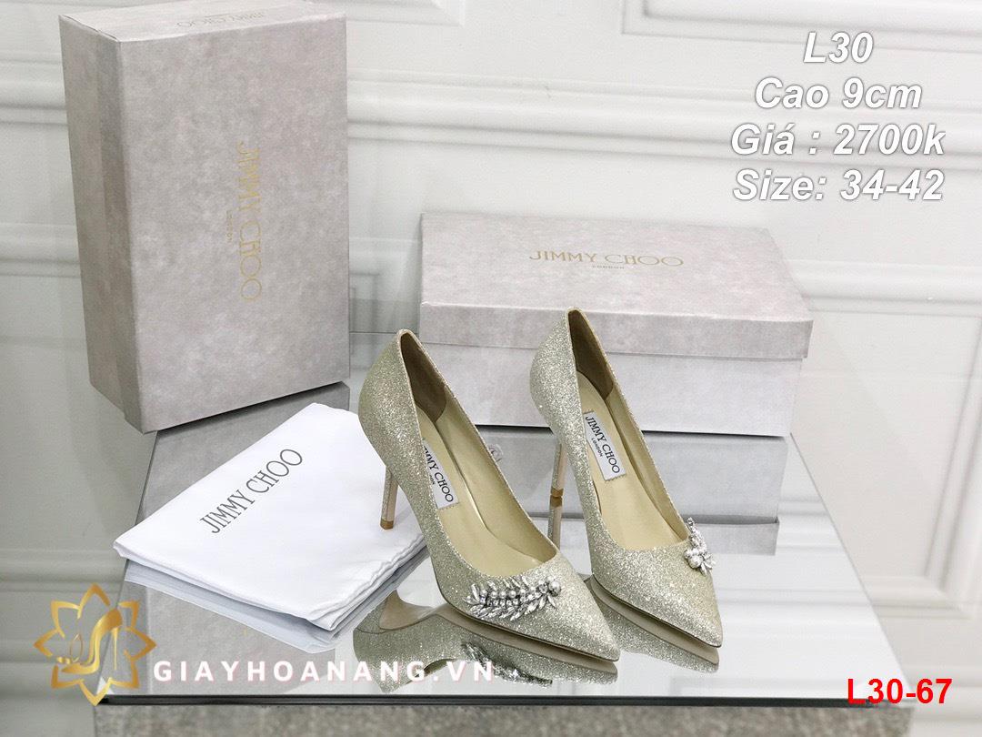 L30-67 Jimmy Choo giày cao 9cm siêu cấp