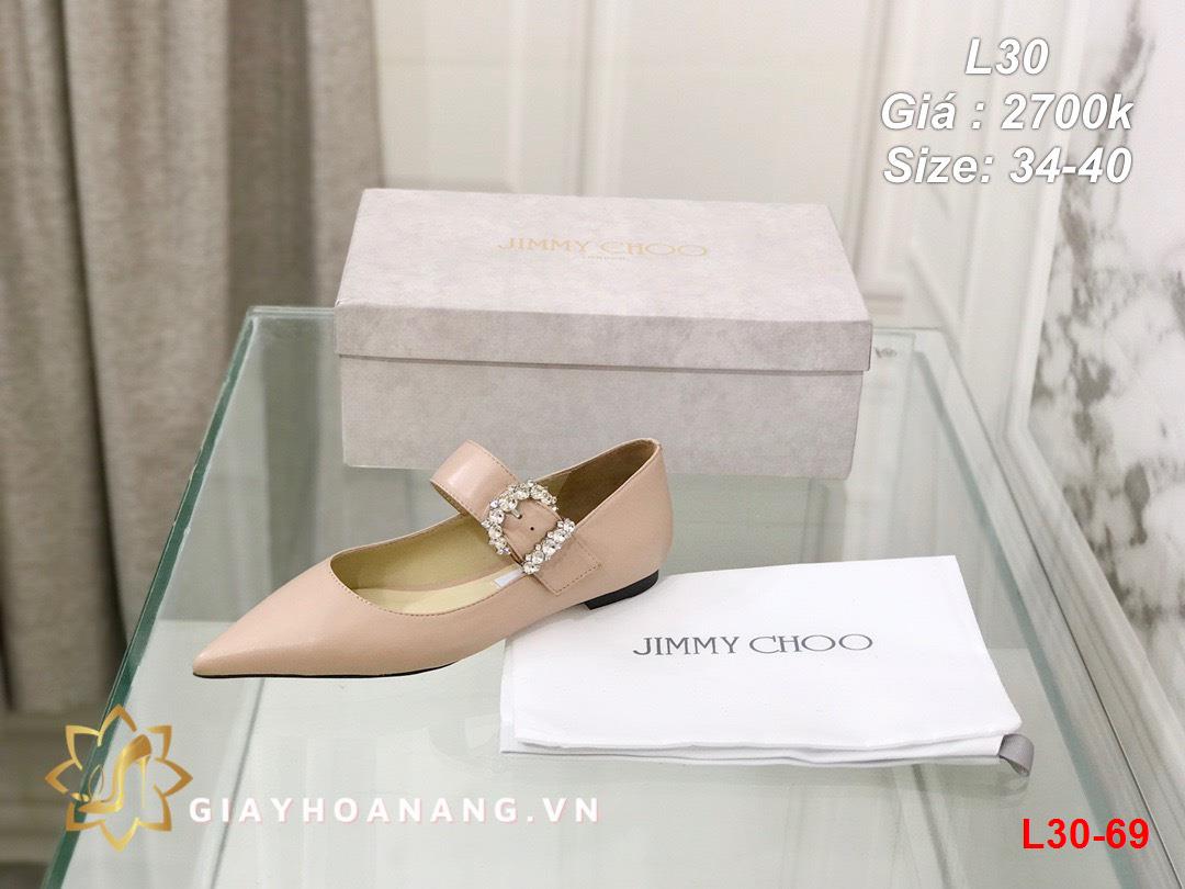 L30-69 Jimmy Choo giày bệt siêu cấp