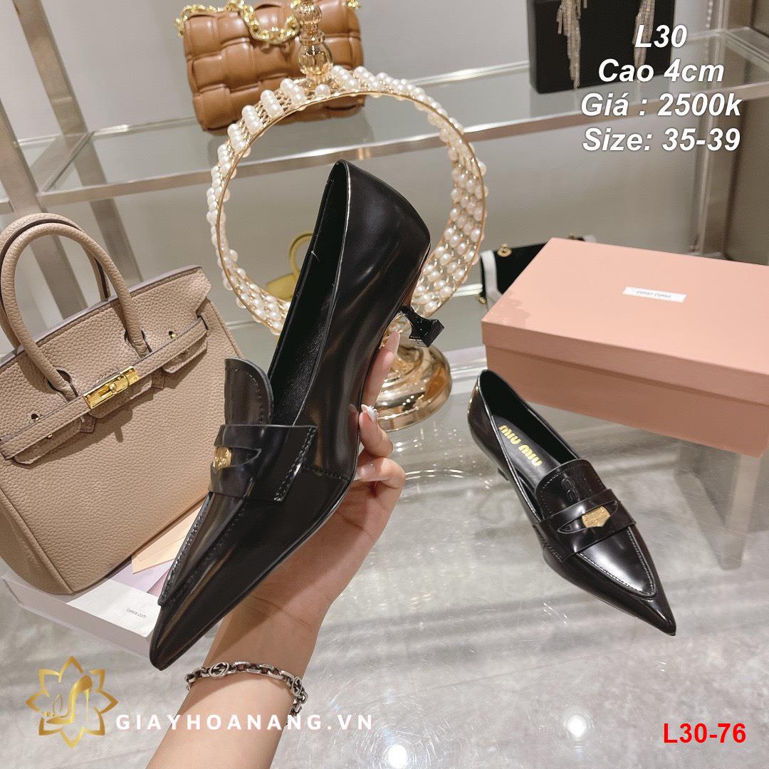 L30-76 Miu Miu giày cao 4cm siêu cấp