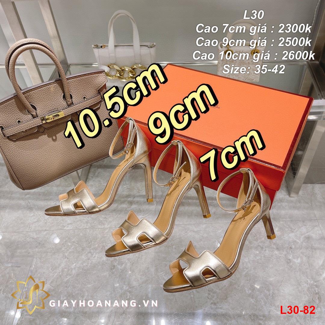 L30-82 Hermes sandal cao 7cm, 9cm, 10cm siêu cấp