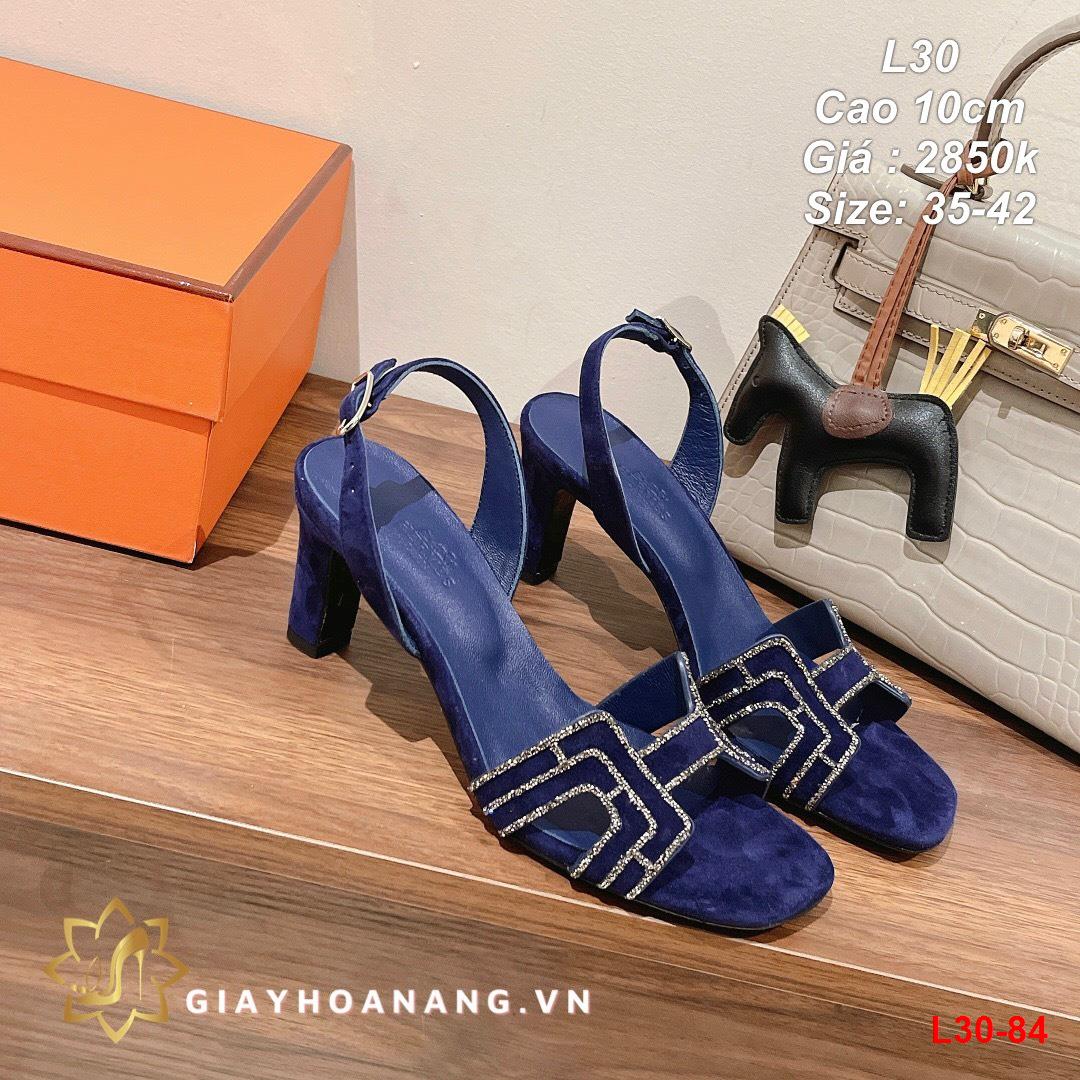 L30-84 Hermes sandal cao 10cm siêu cấp