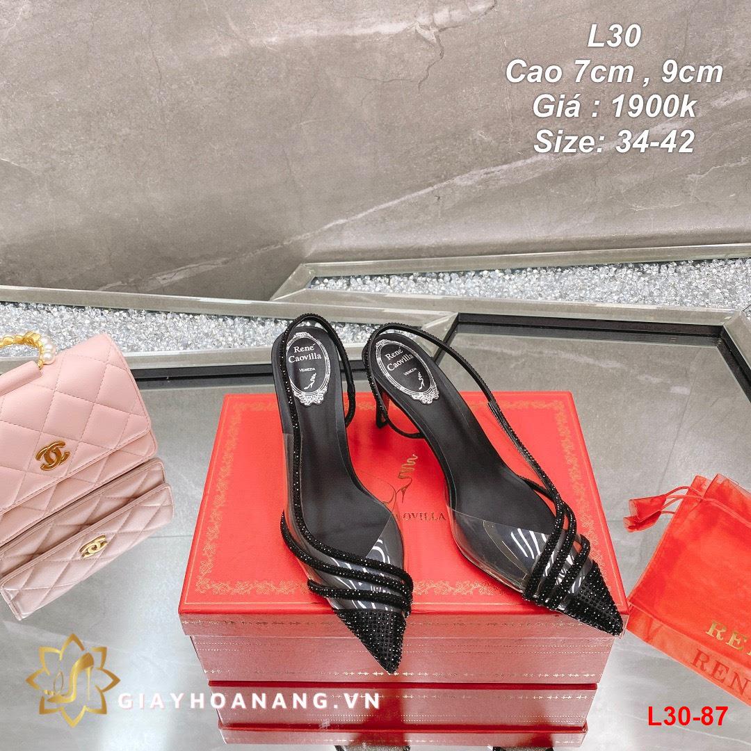 L30-87 Rene Caovilla sandal cao 7cm , 9cm siêu cấp