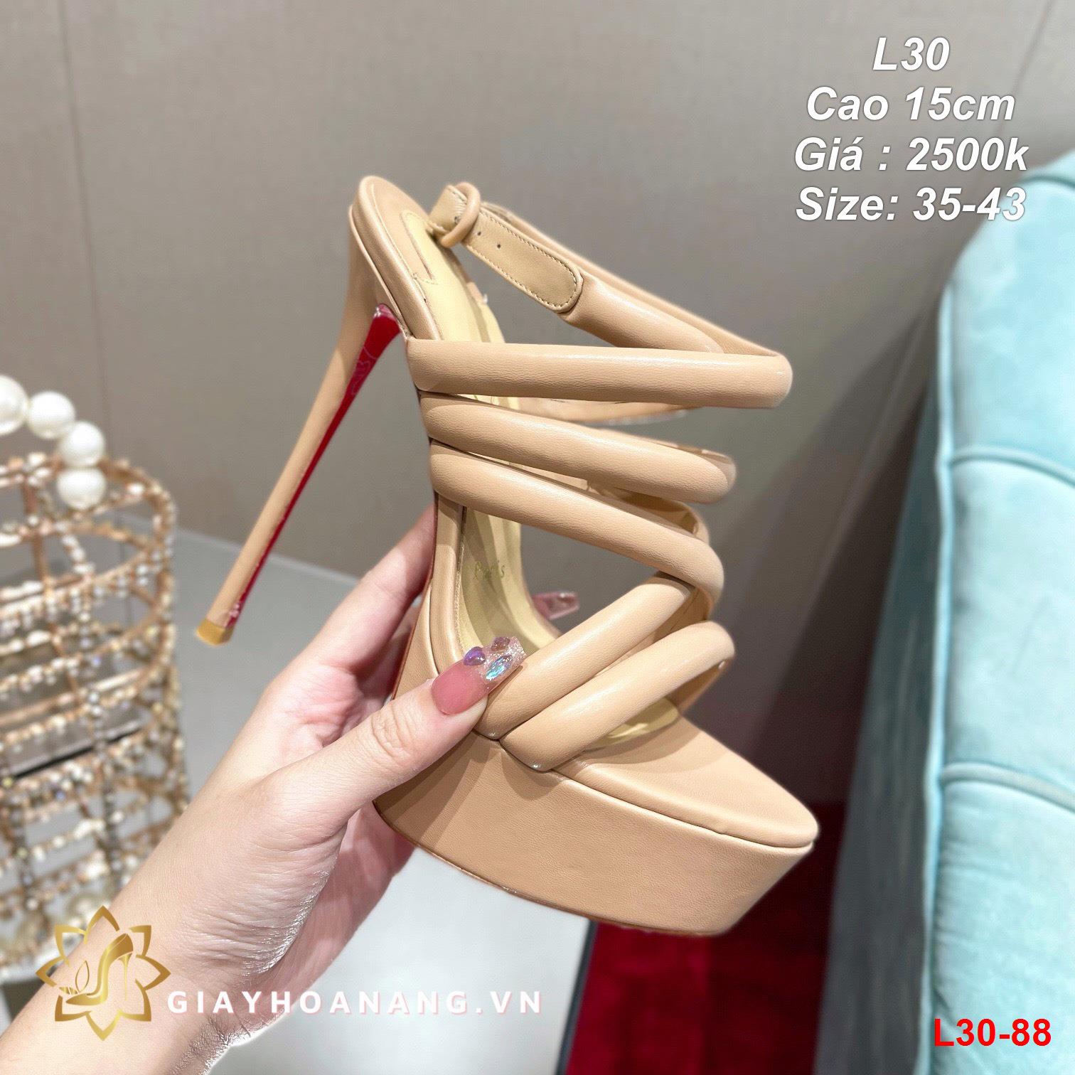 L30-88 Louboutin sandal cao 15cm siêu cấp