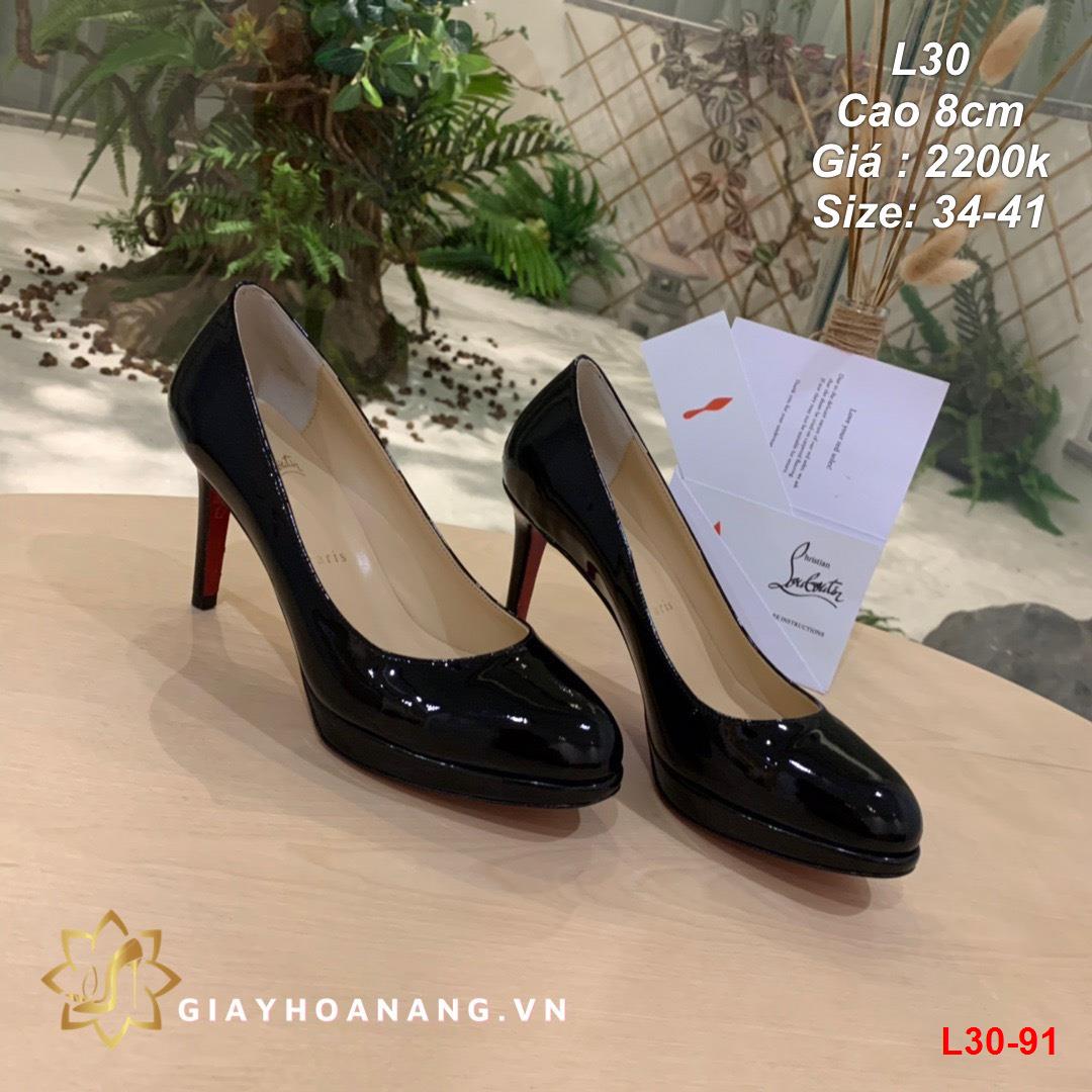 L30-91 Louboutin giày cao 8cm siêu cấp