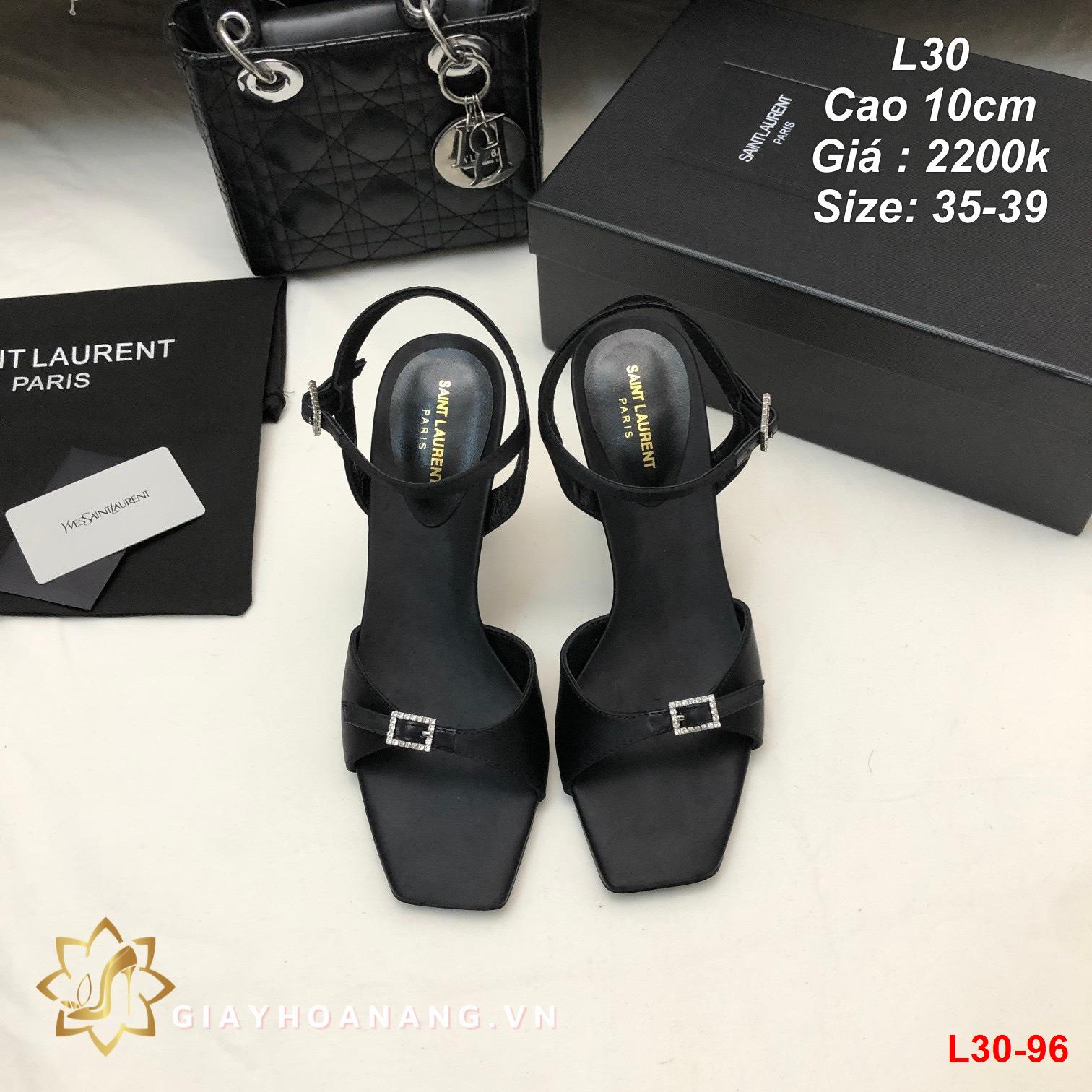 L30-96 Saint Laurent sandal cao 10cm siêu cấp