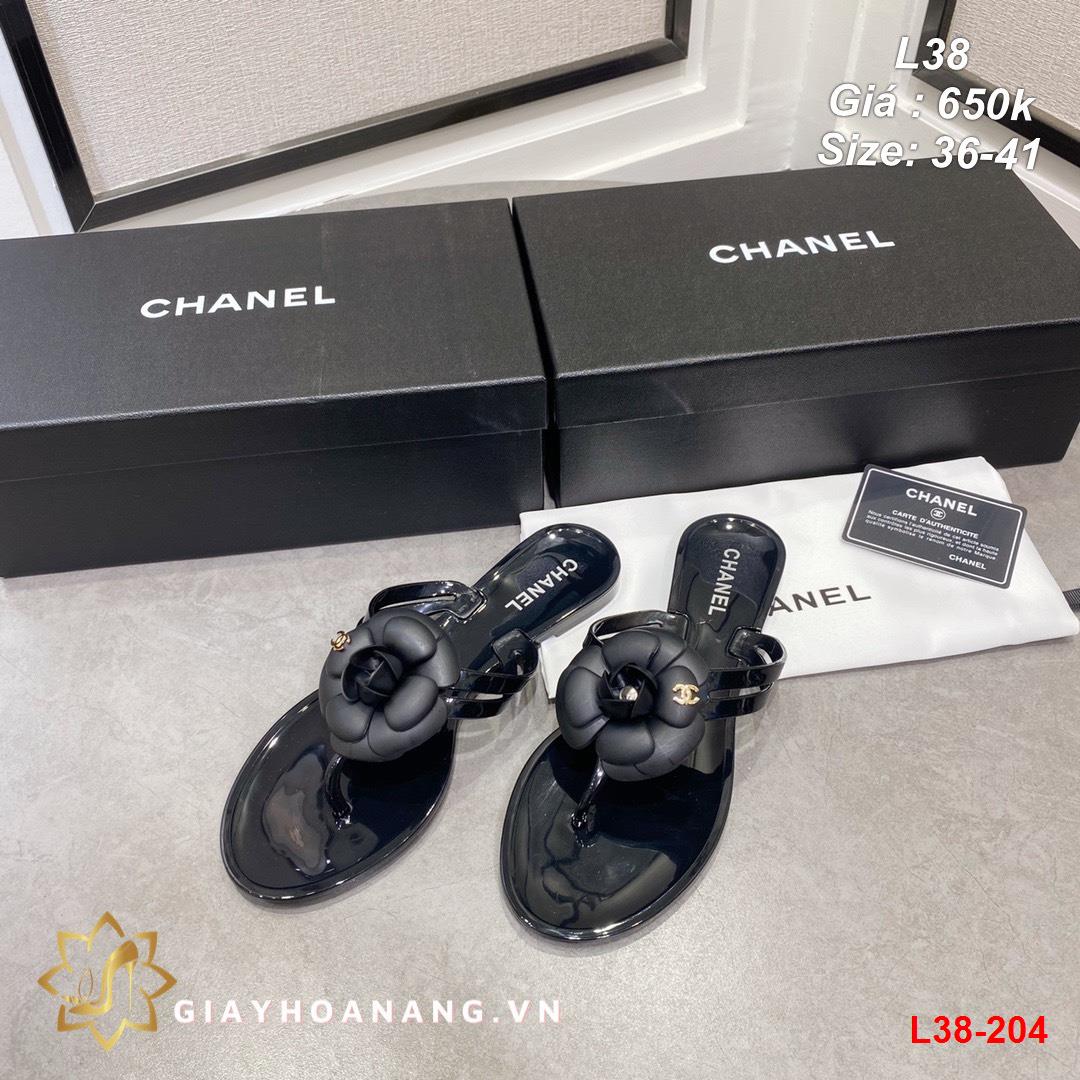 L38-204 Chanel dép sỏ ngón siêu cấp