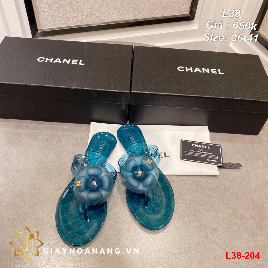 L38-204 Chanel dép sỏ ngón siêu cấp