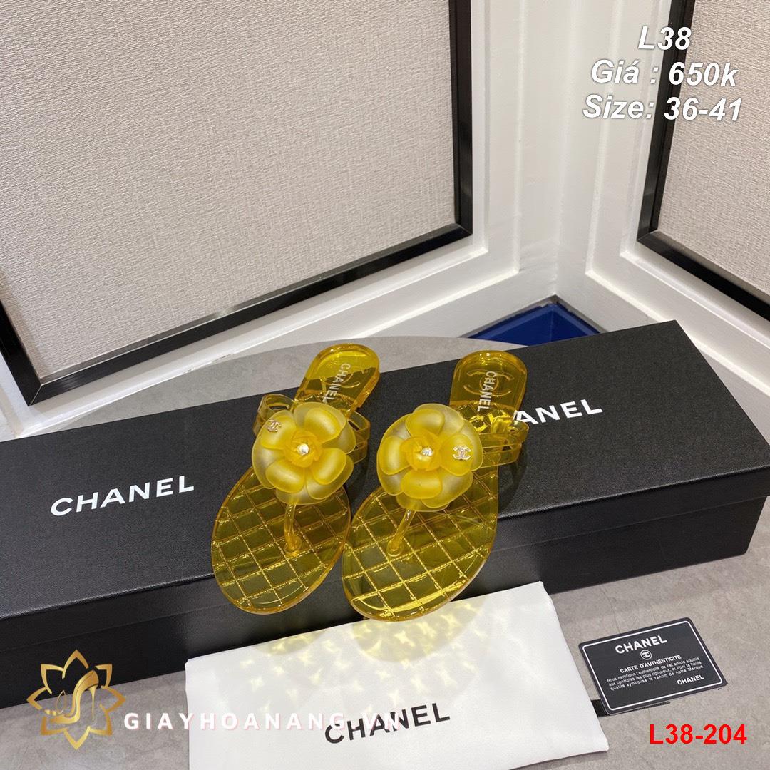 L38-204 Chanel dép sỏ ngón siêu cấp