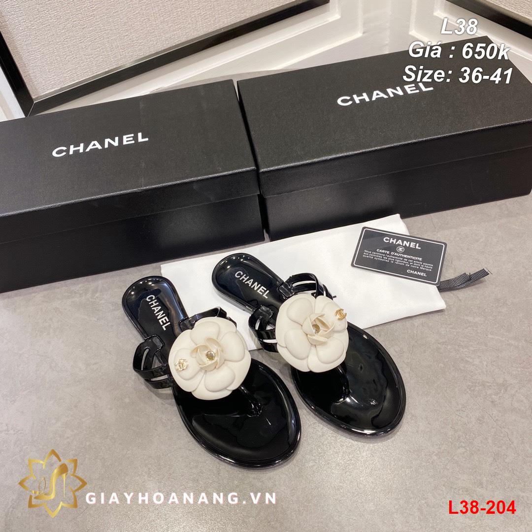 L38-204 Chanel dép sỏ ngón siêu cấp